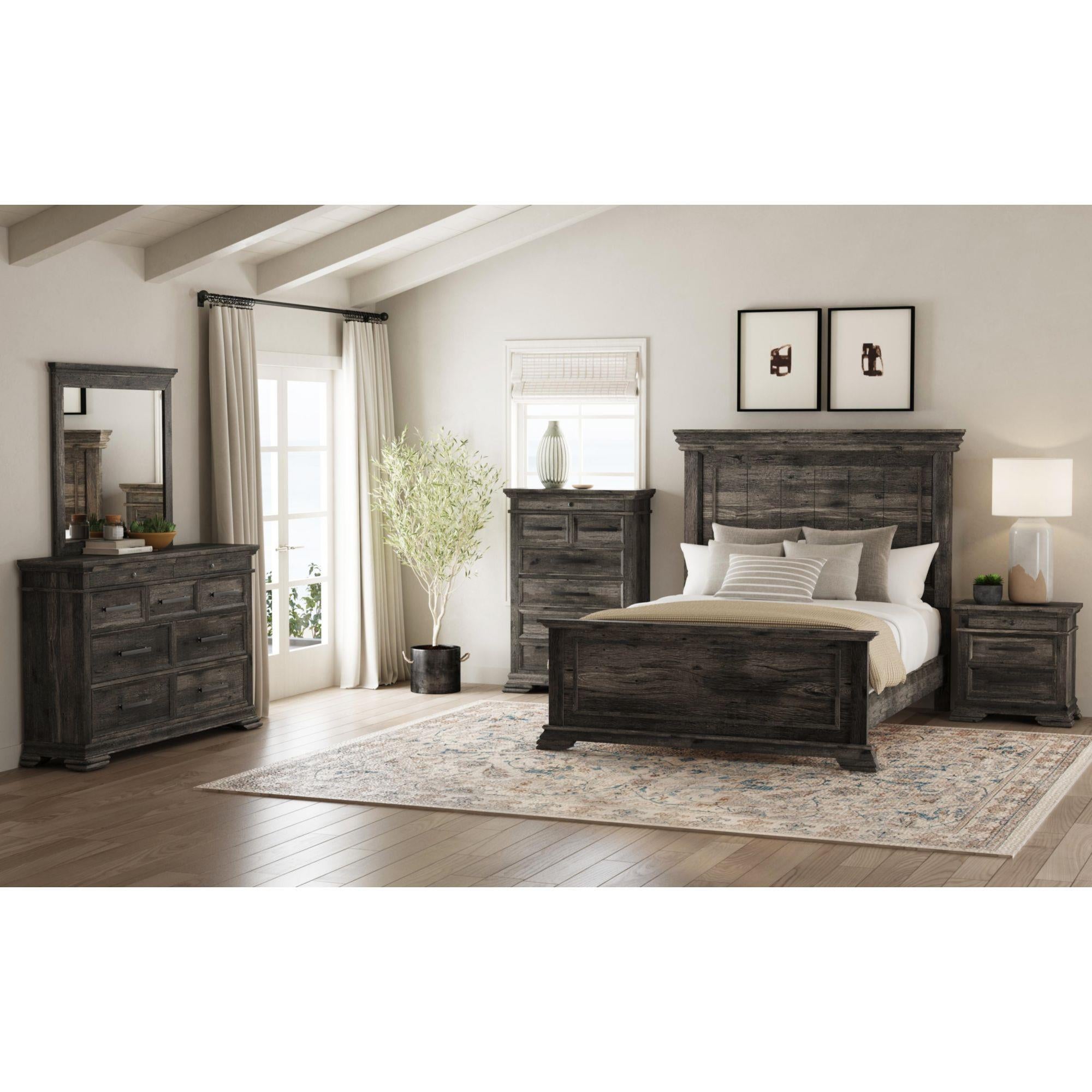 Elements International Park Ridge B-13130-8-QB Queen Panel Bed - Image 3