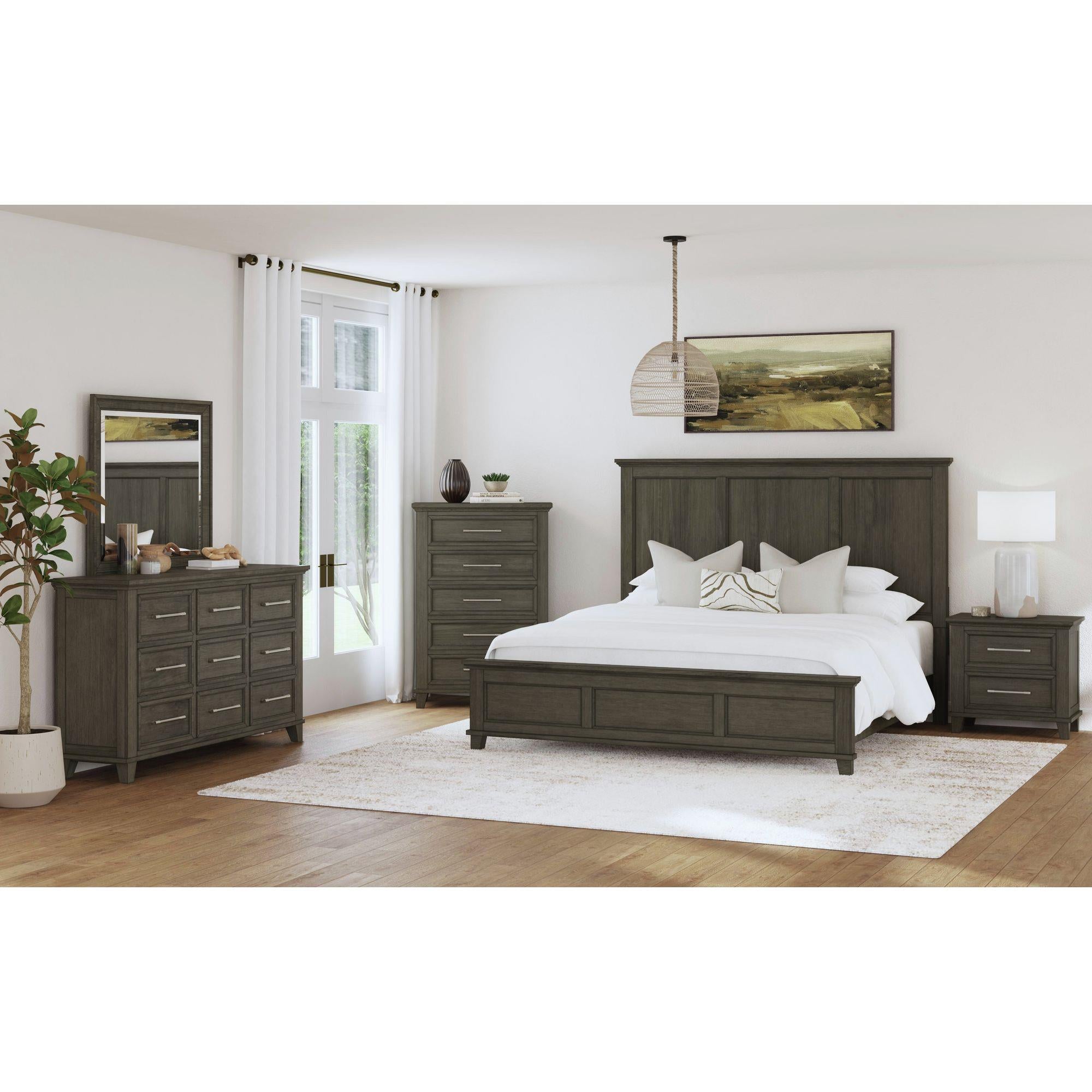 Elements International Canterbury B-13030-3-QB Queen Panel Bed - Image 3