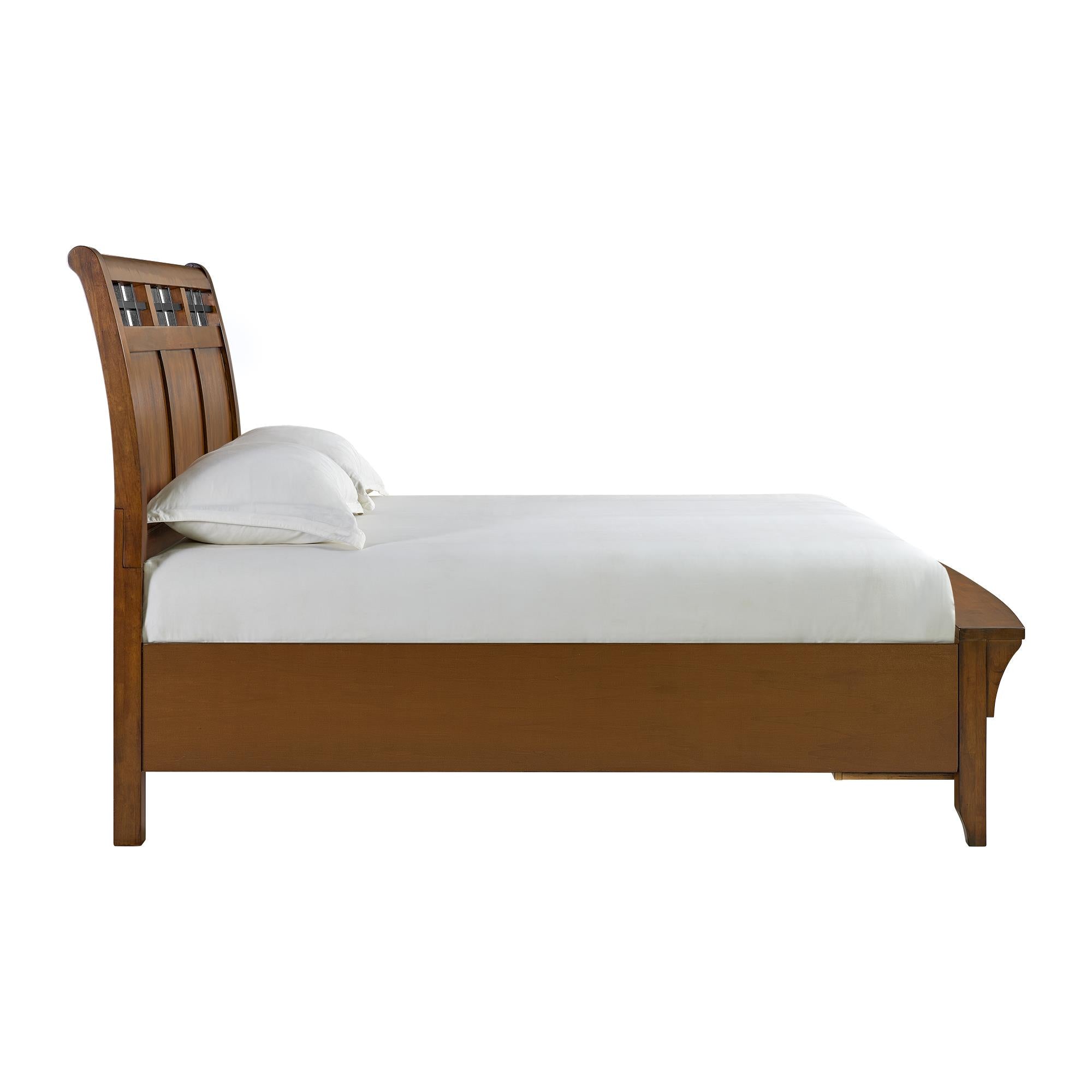 Elements International Gage B-15580-5-QSB Queen Sleigh Storage Bed - Image 3