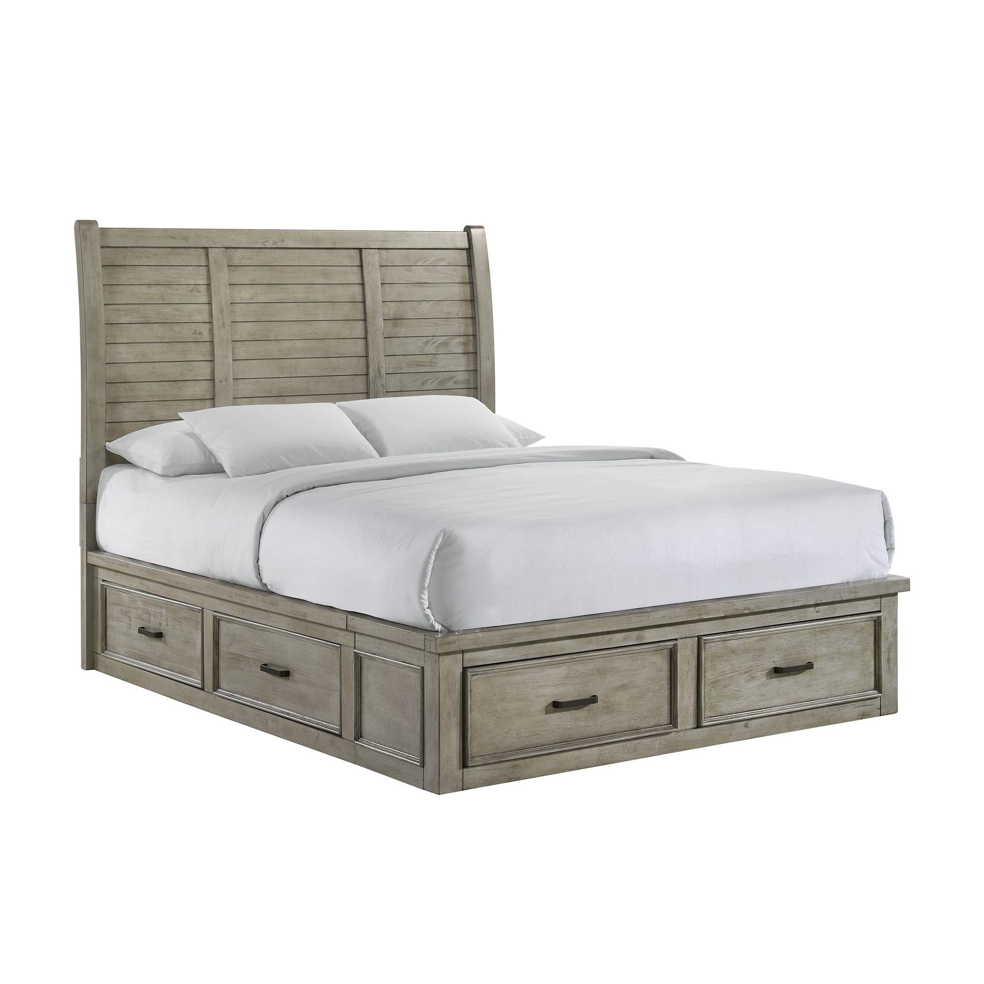 Elements International Sullivan SV300QB Queen Storage Bed - Image 1