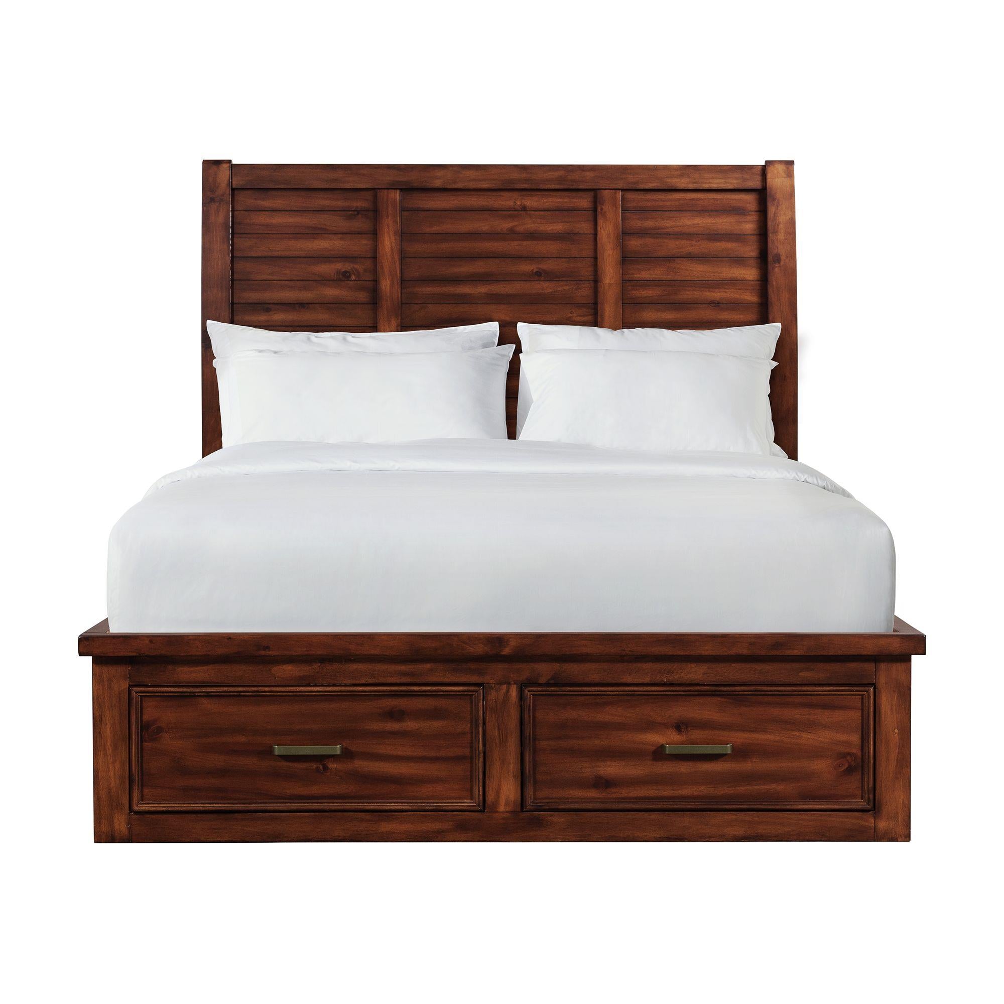 Elements International Sullivan SV600QB Queen Storage Bed - Image 2