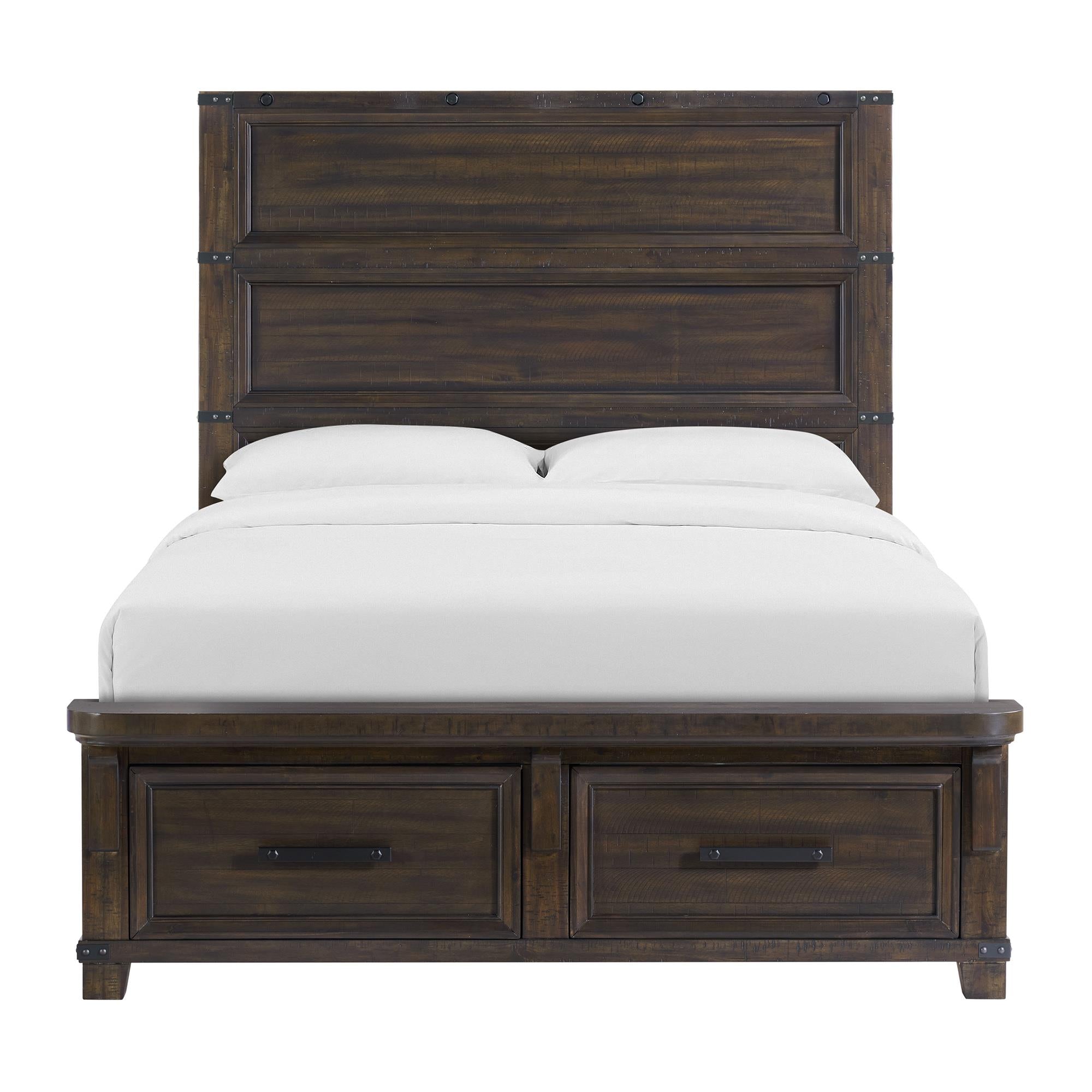 Elements International Colorado City B-13010-8-QSB Queen Storage Bed - Image 2