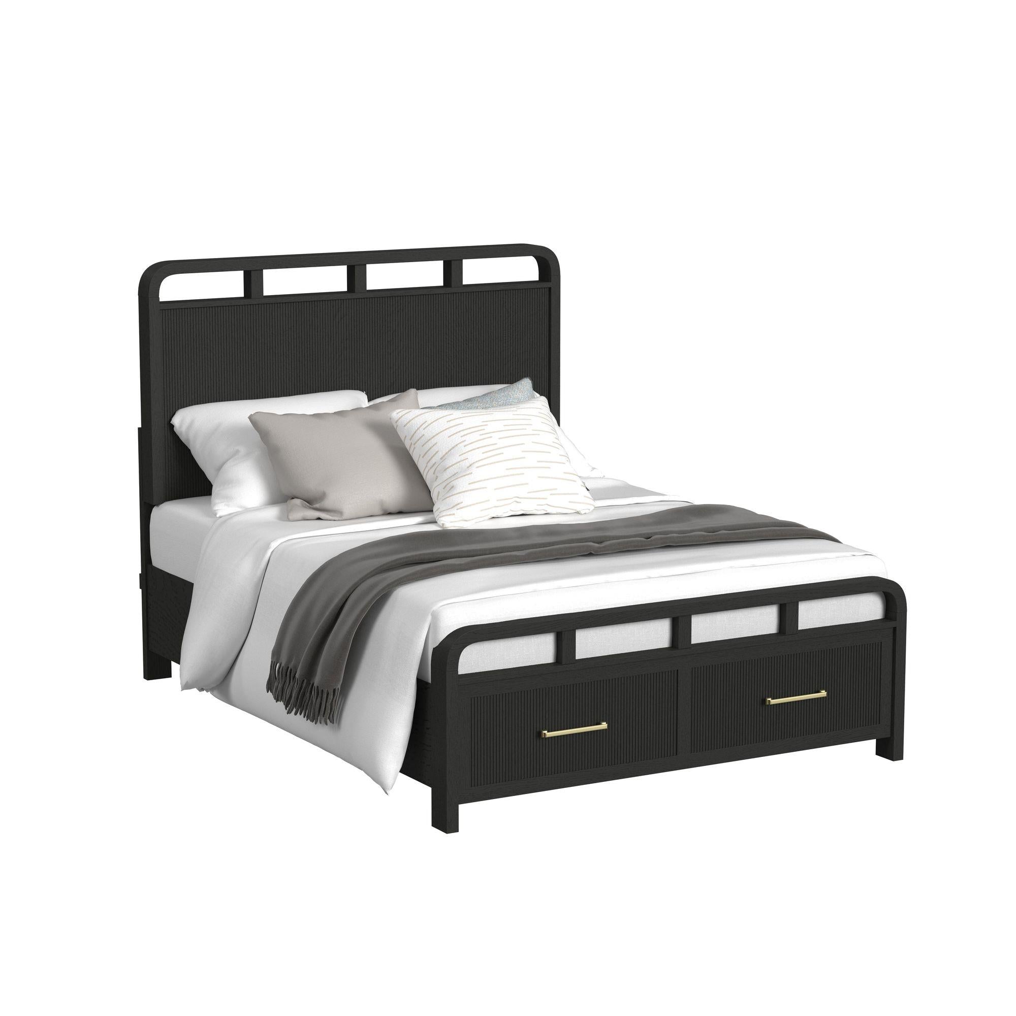 Elements International Ridgemont B-14440-8W-QSB Queen Storage Bed - Image 1