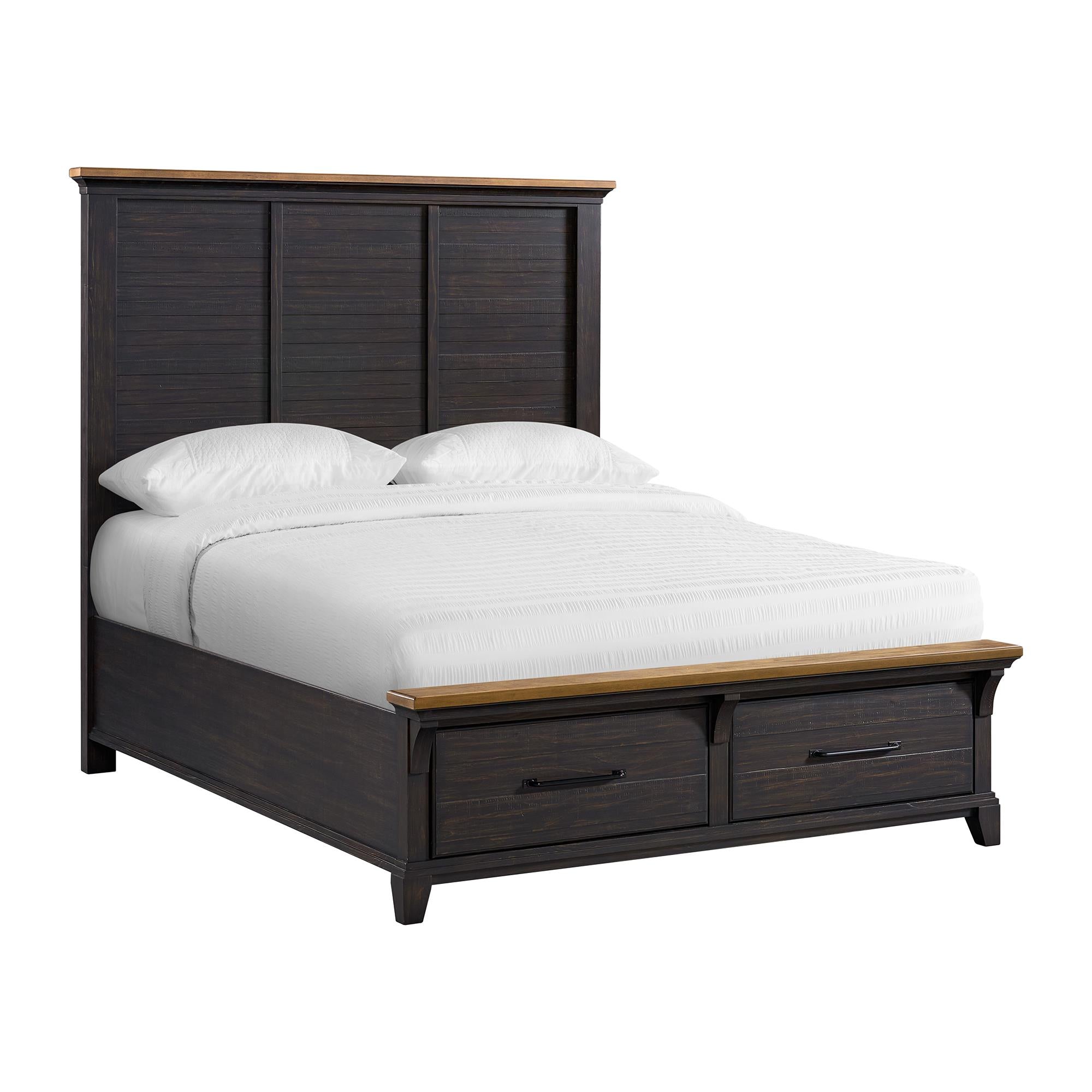 Elements International Montrose B-16670-5-QSB Queen Storage Bed