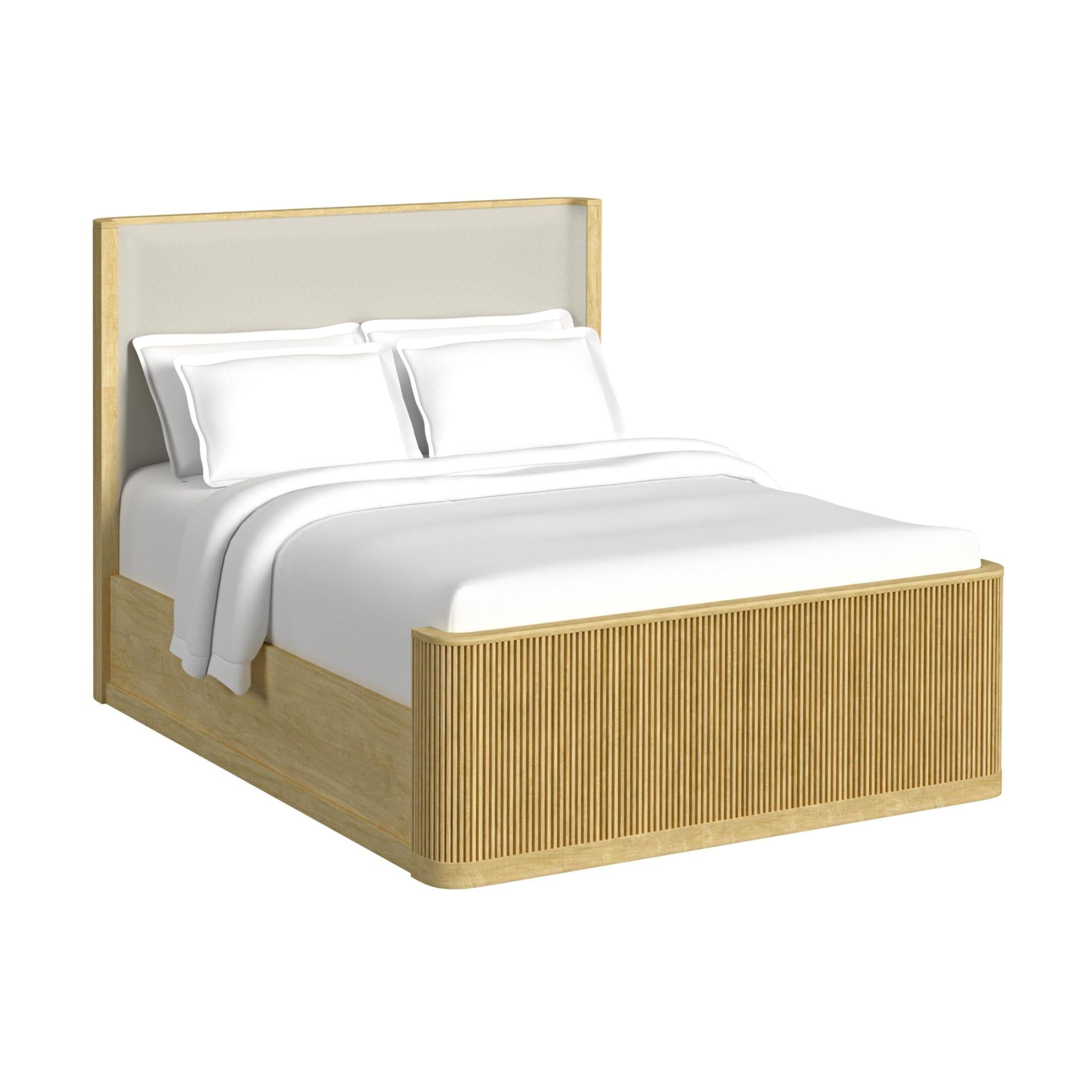 Elements International Sylvie B-16000-6-QUB Queen Upholstered Bed - Image 1
