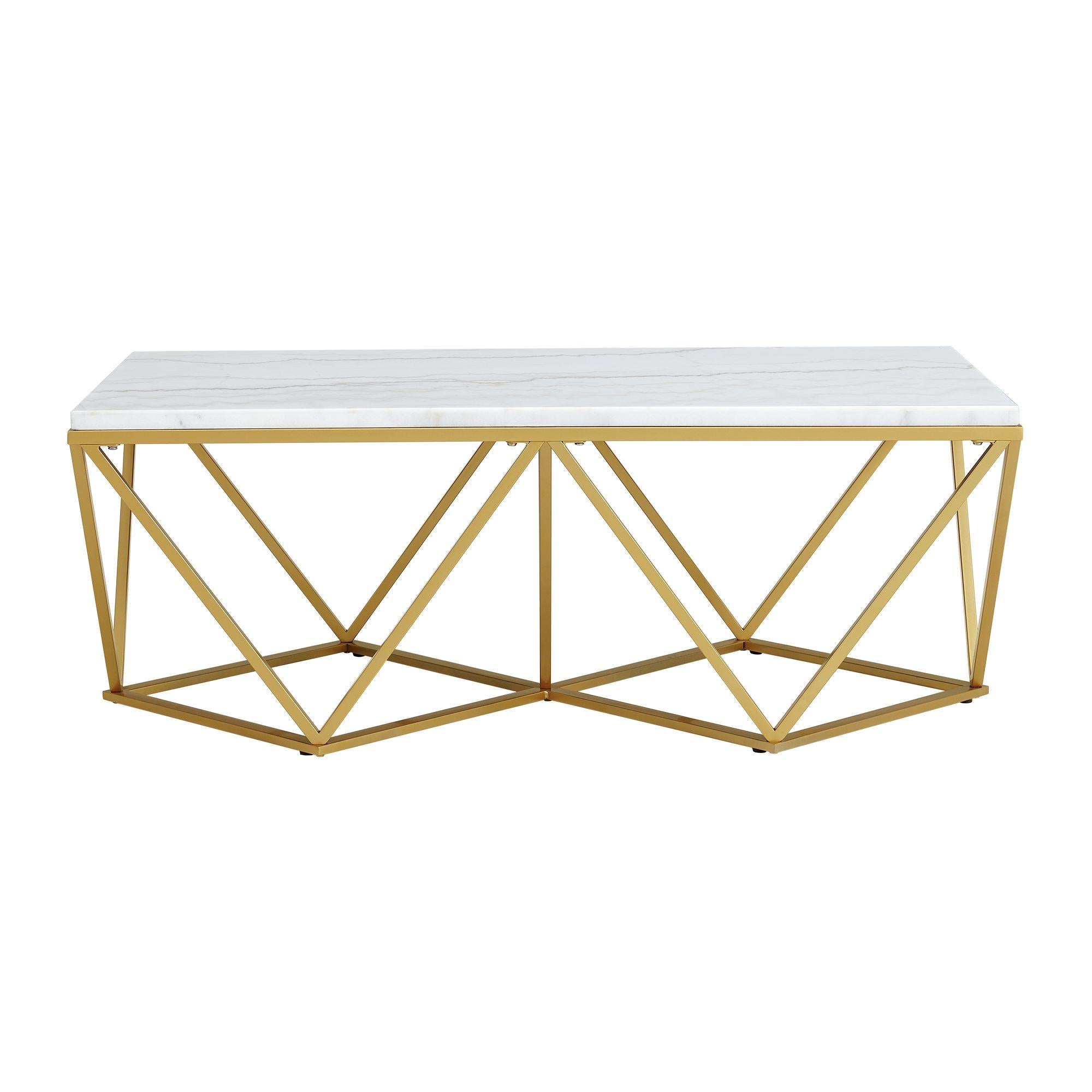 Elements International Riko CRK120CT Rectangular Coffee Table - Image 2