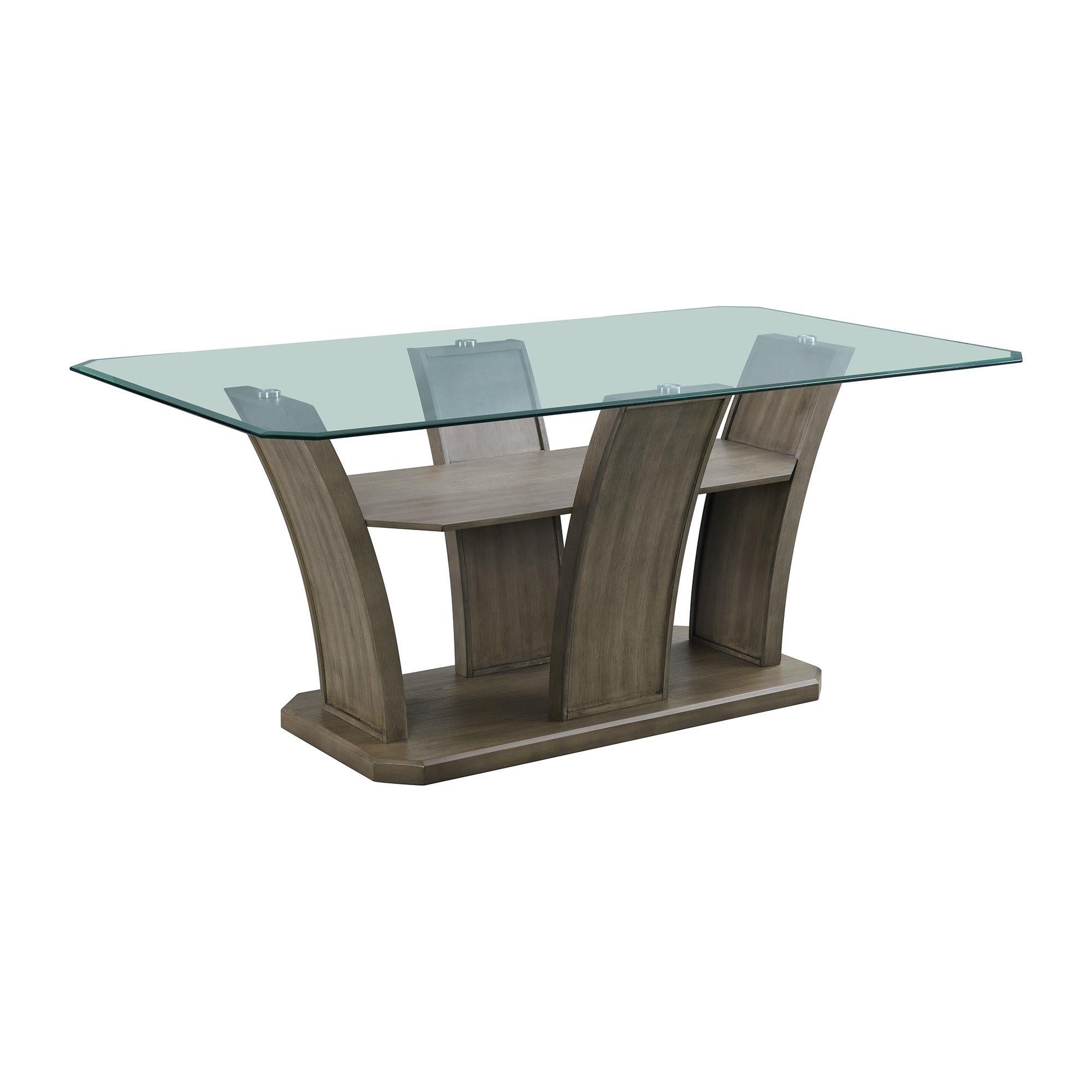 Elements International Dapper DPR300DTB Rectangular Dining Table - Image 1