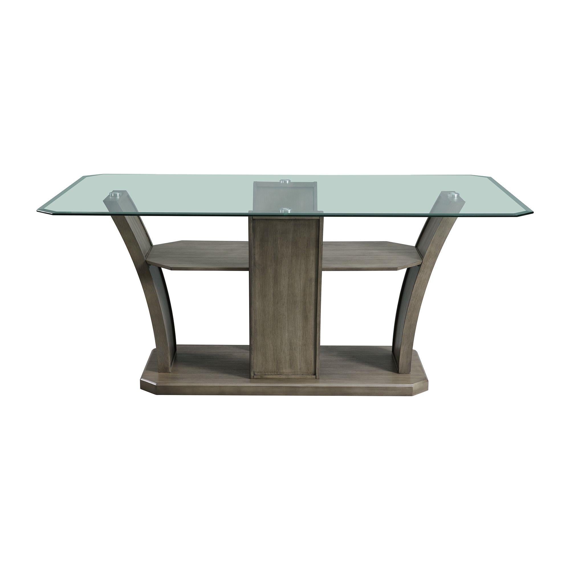 Elements International Dapper DPR300DTB Rectangular Dining Table - Image 2
