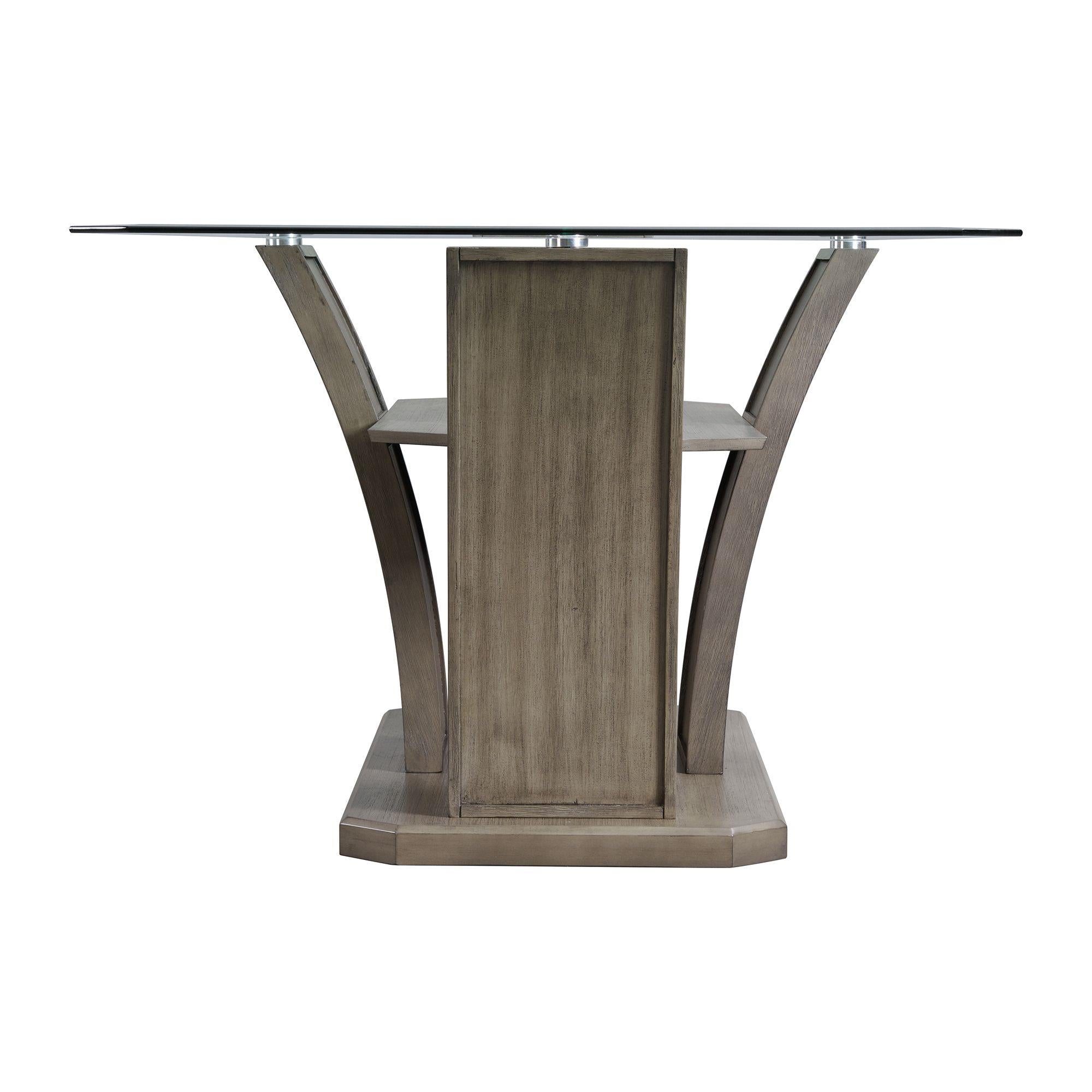 Elements International Dapper DPR300DTB Rectangular Dining Table - Image 3