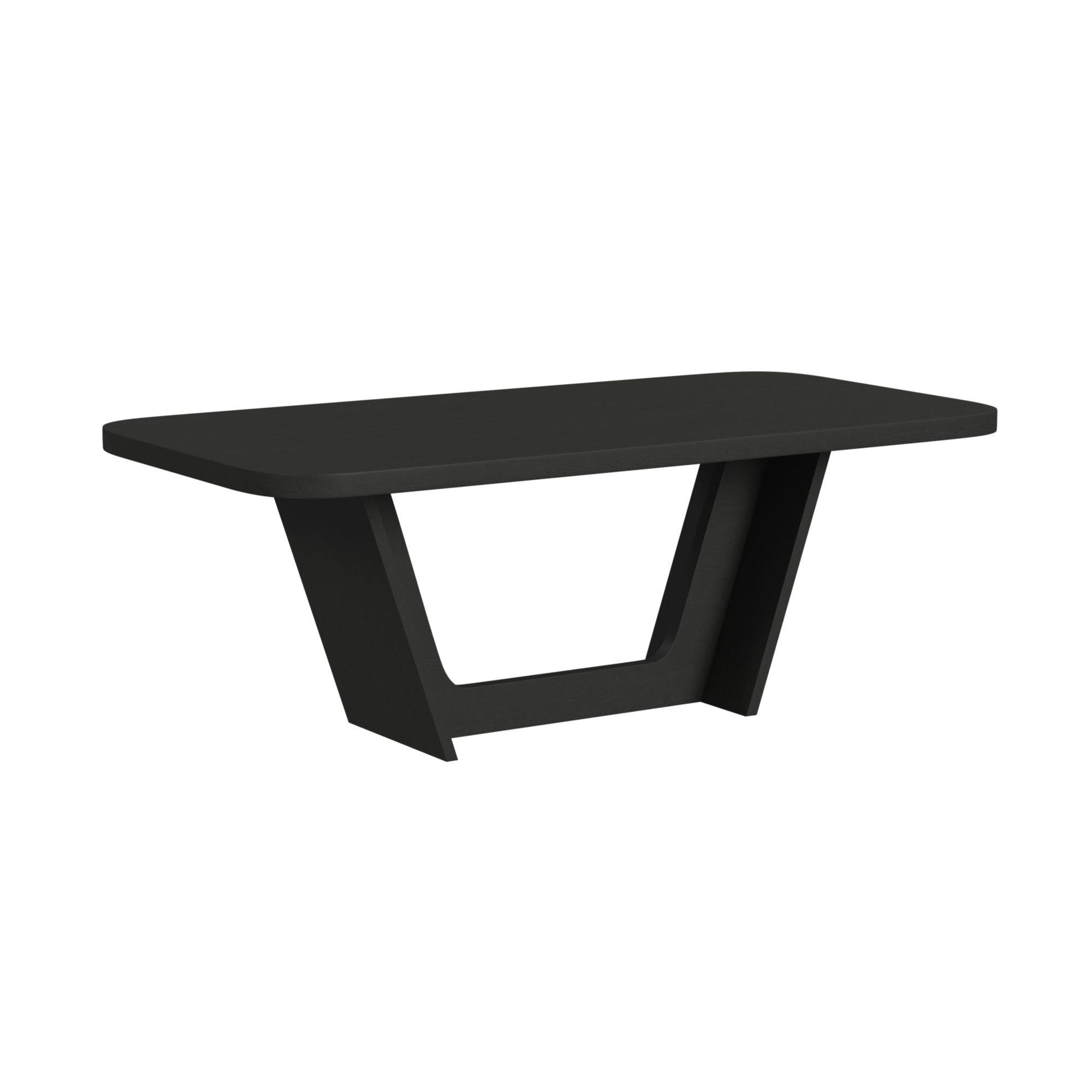 Elements International Ridgemont D-14440-8W-DT Rectangular Dining Table - Image 1
