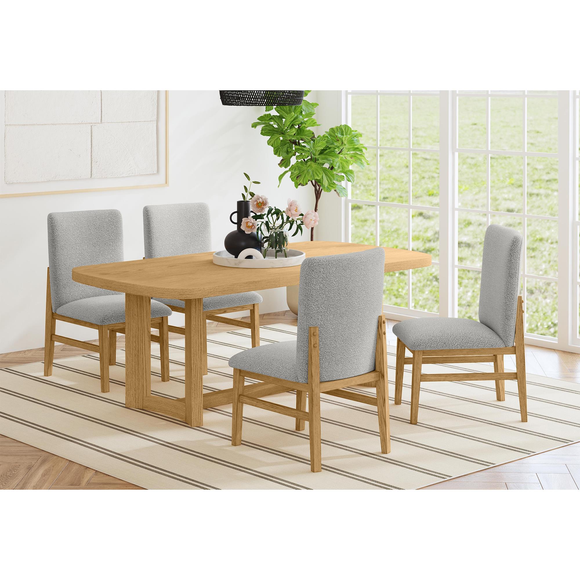 Elements International Portland D-1710-5-DT2 Rectangular Dining Table - Image 3