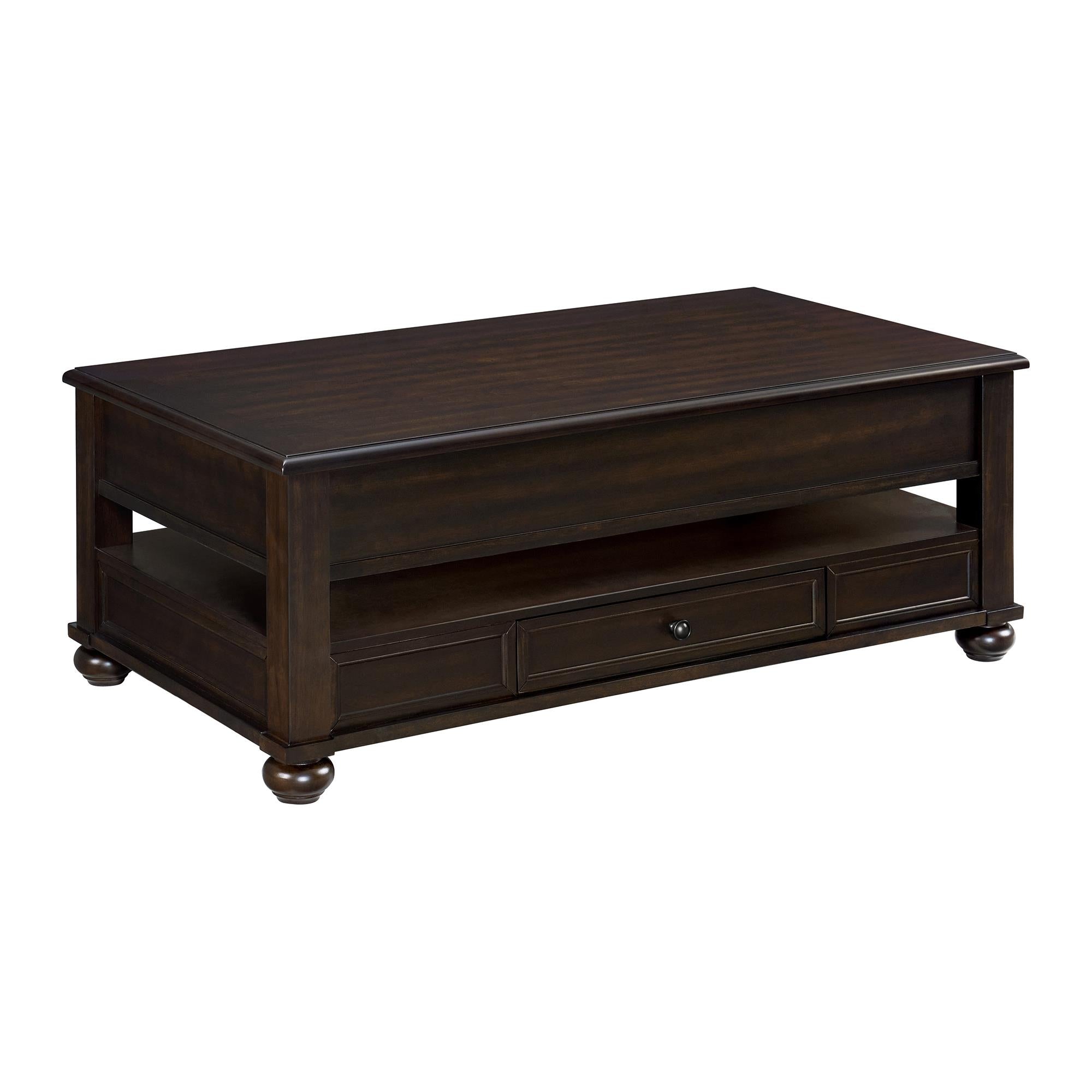 Elements International Wagner T-15740-5-RCT Rectangular Lift-Top Coffee Table