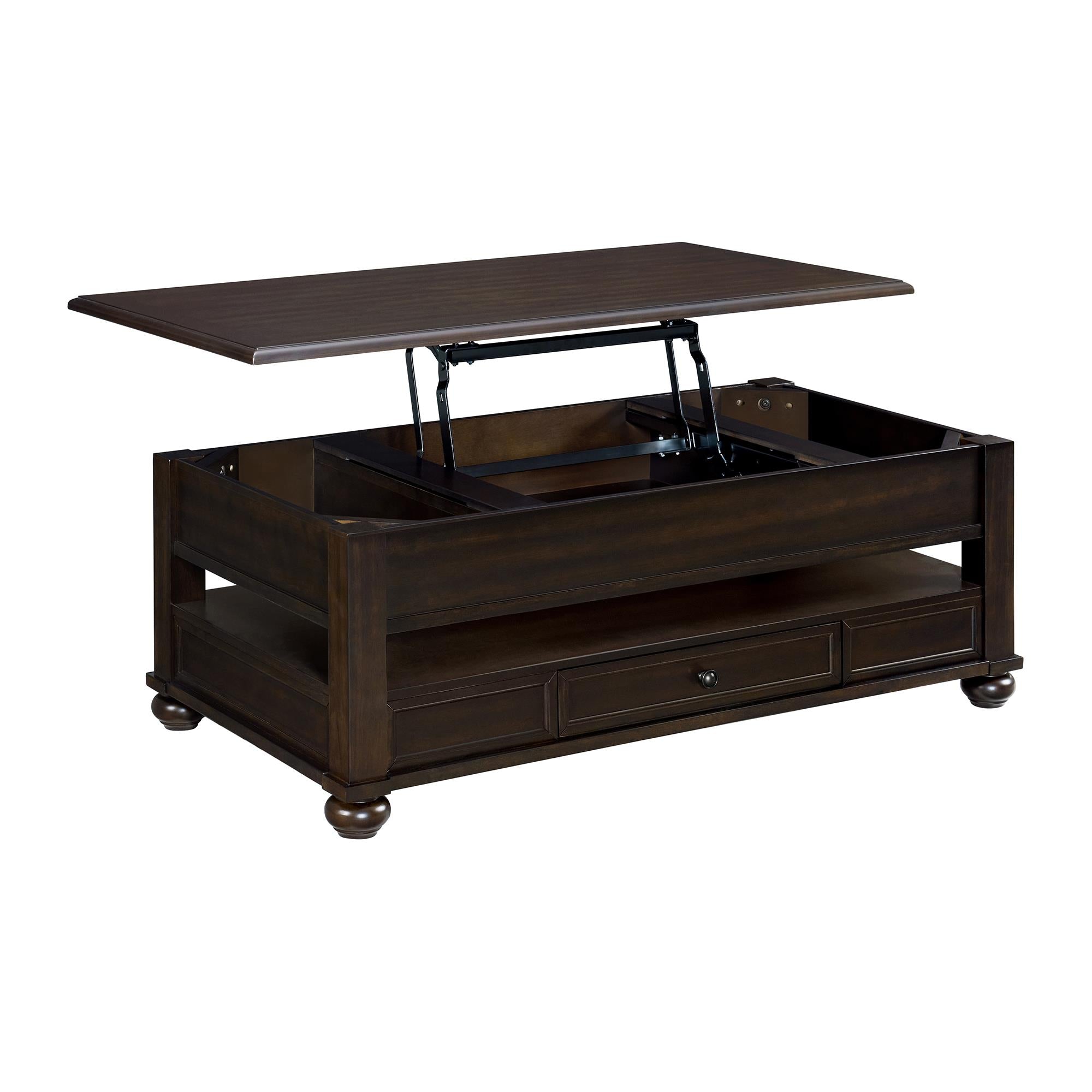 Elements International Wagner T-15740-5-RCT Rectangular Lift-Top Coffee Table - Image 2