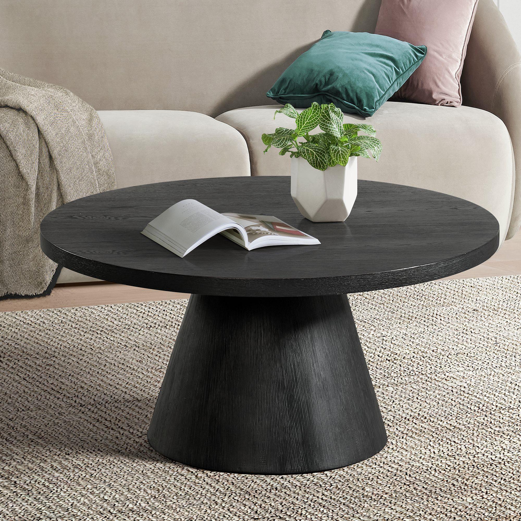 Elements International Portland T-1710-8-CT1 Round Coffee Table - Image 2