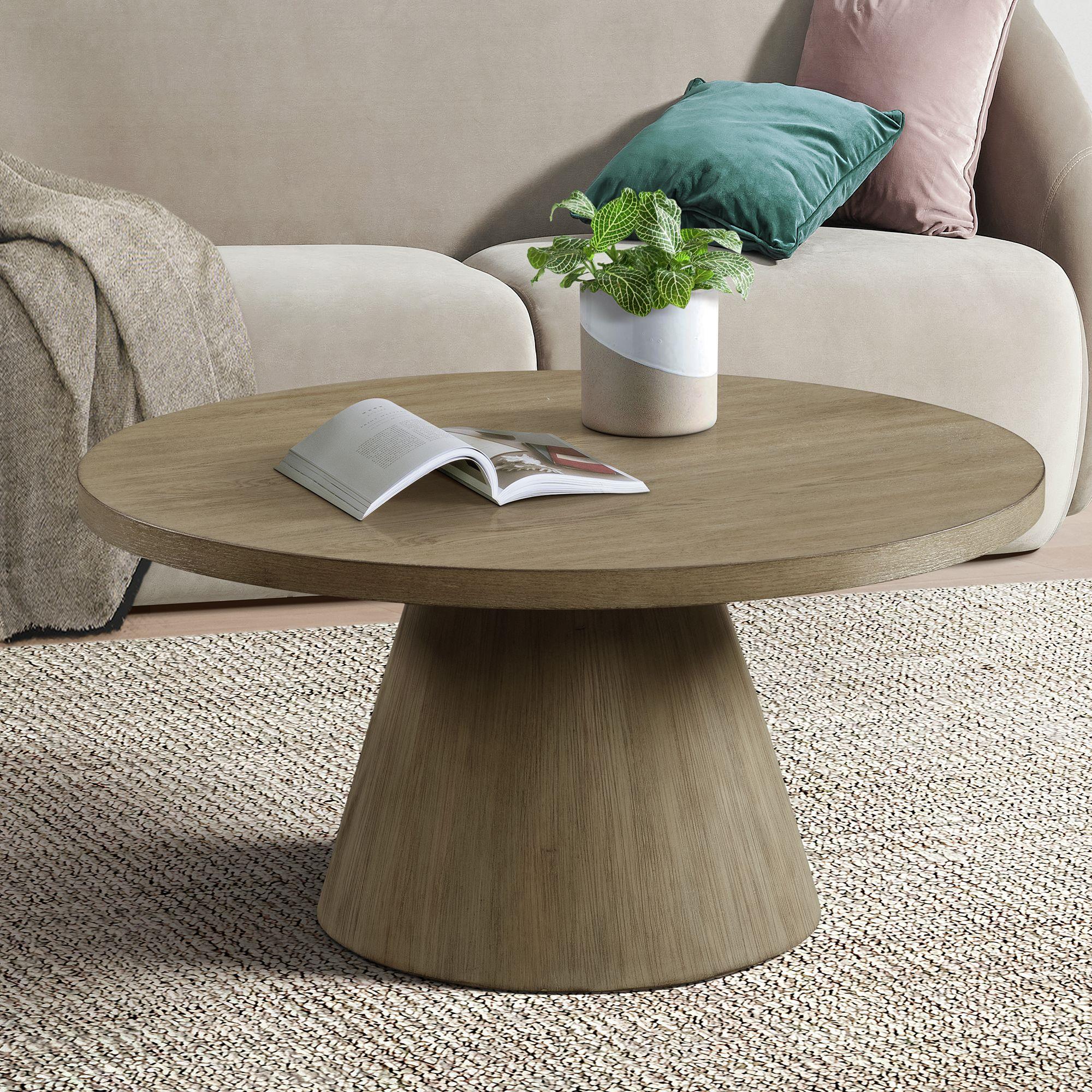 Elements International Portland T-1710-3-CT1 Round Coffee Table - Image 2