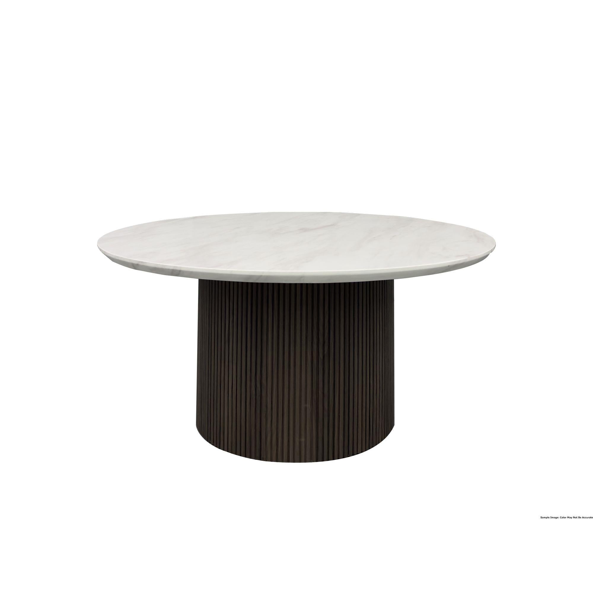 Elements International Sylvie T-16000-5-RCT Round Coffee Table