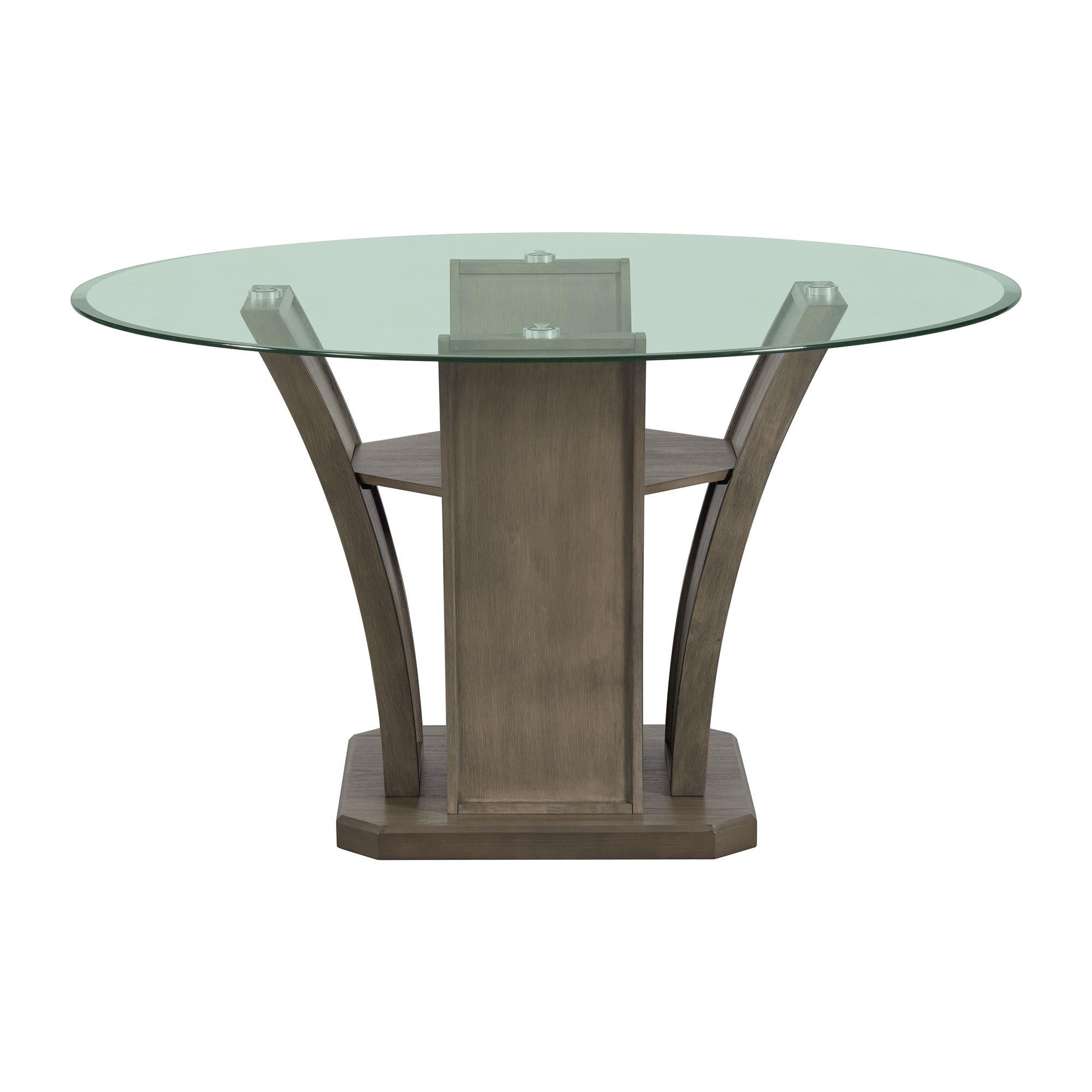Elements International Dapper DPR300RDTTB Round Dining Table - Image 2