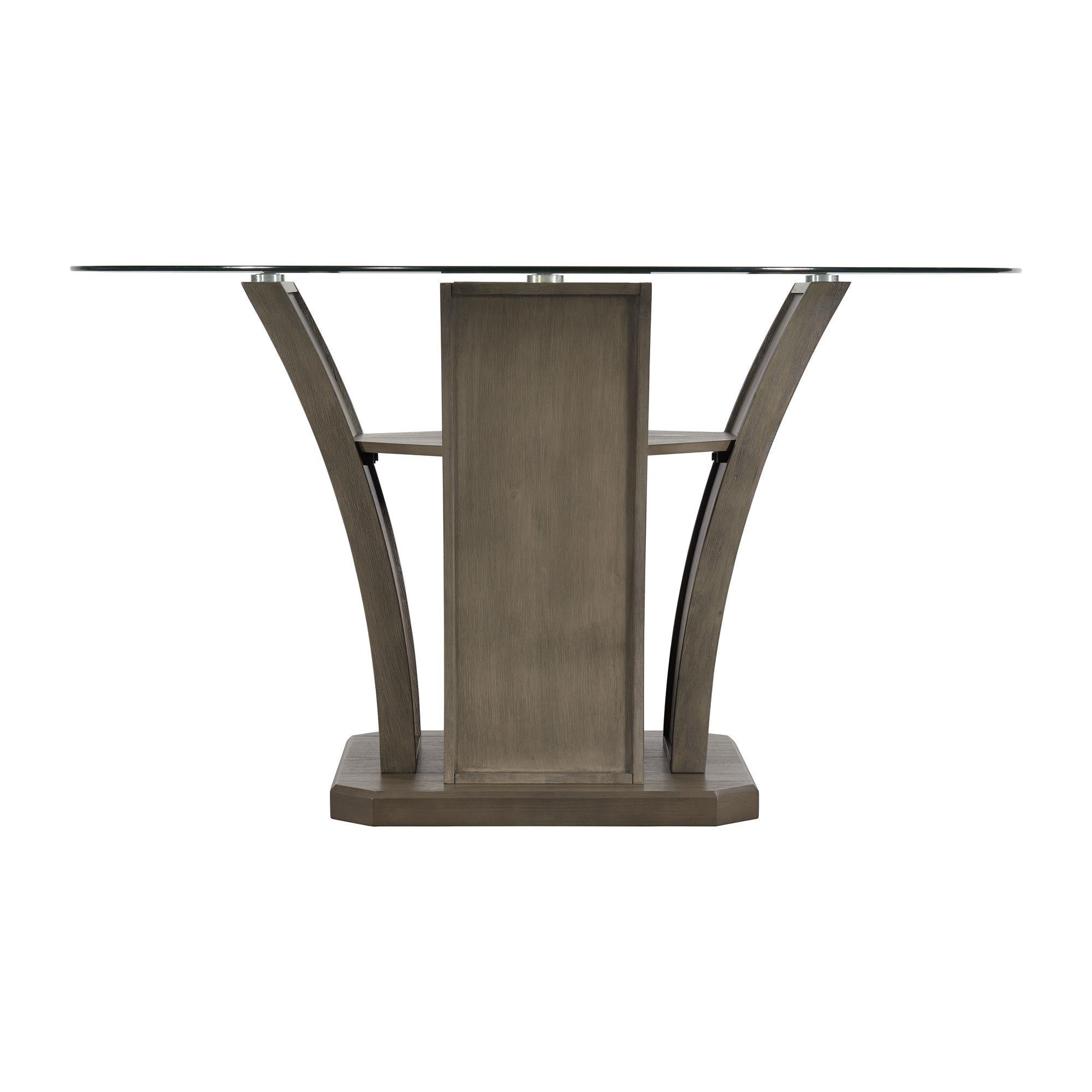 Elements International Dapper DPR300RDTTB Round Dining Table - Image 3