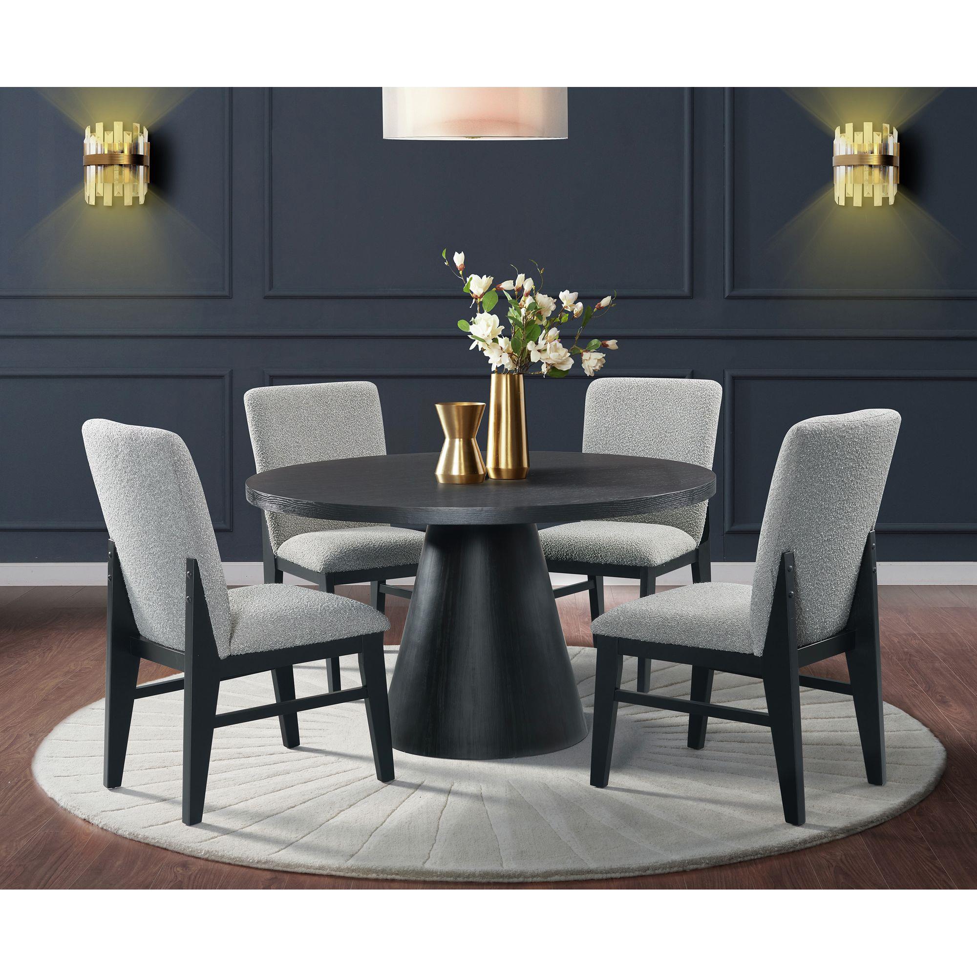 Elements International Portland D-1710-8-DT Round Dining Table - Image 2