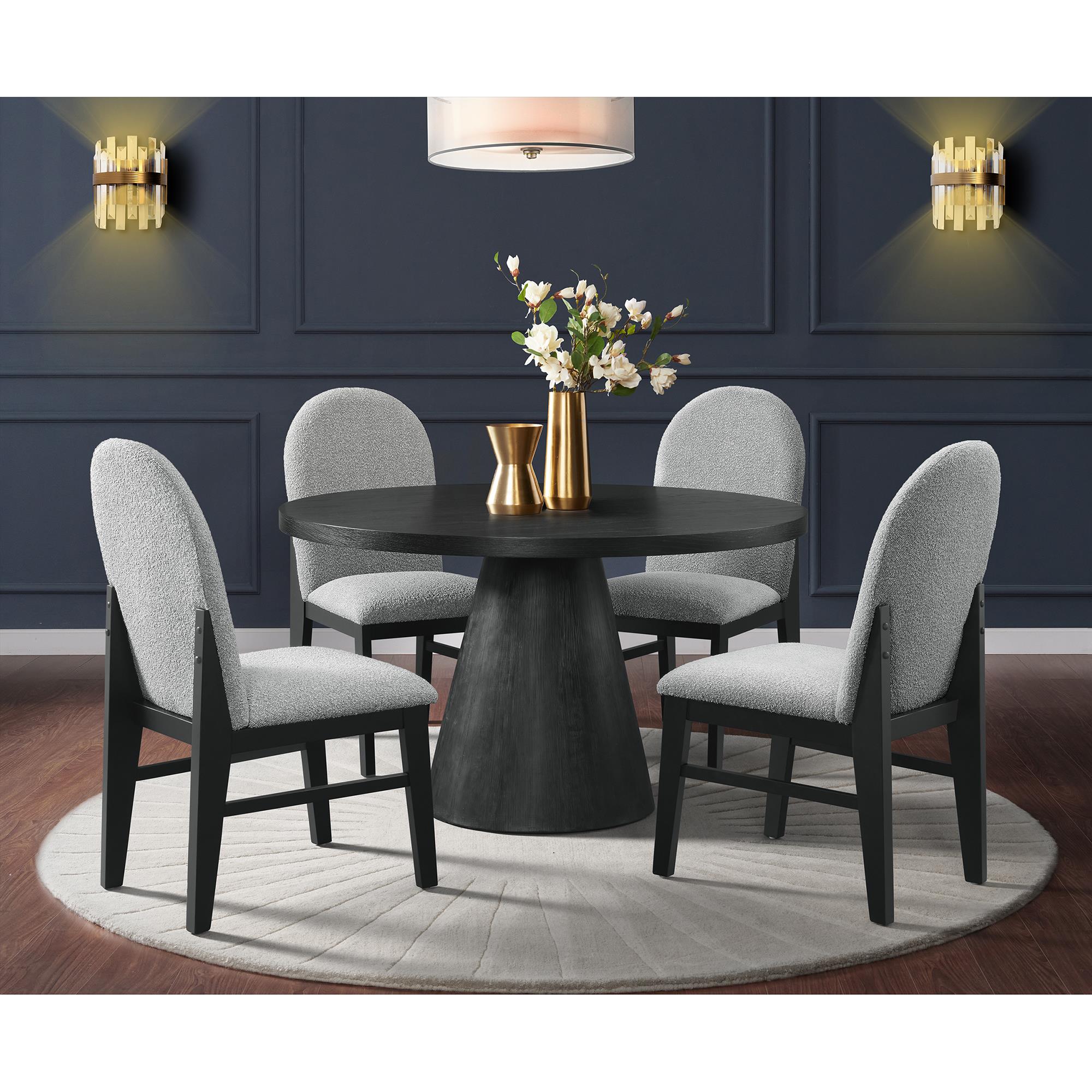 Elements International Portland D-1710-8-DT Round Dining Table - Image 3