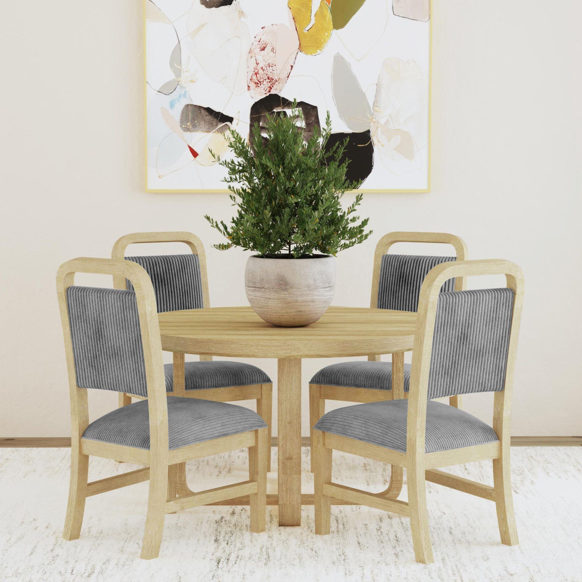 Elements International Ridgemont D-14440-6-RDT Round Dining Table - Image 3