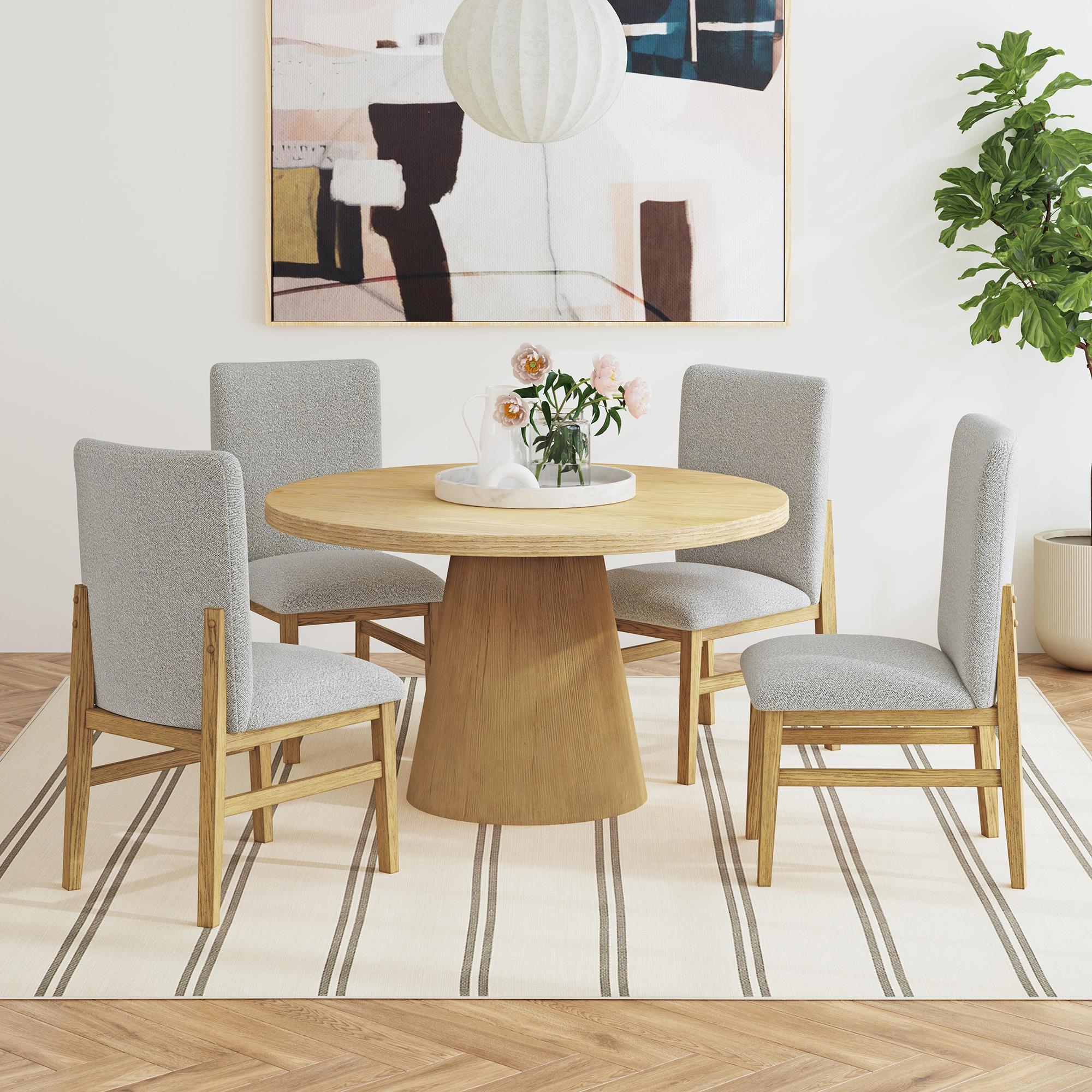 Elements International Portland D-1710-5-DT Round Dining Table - Image 2
