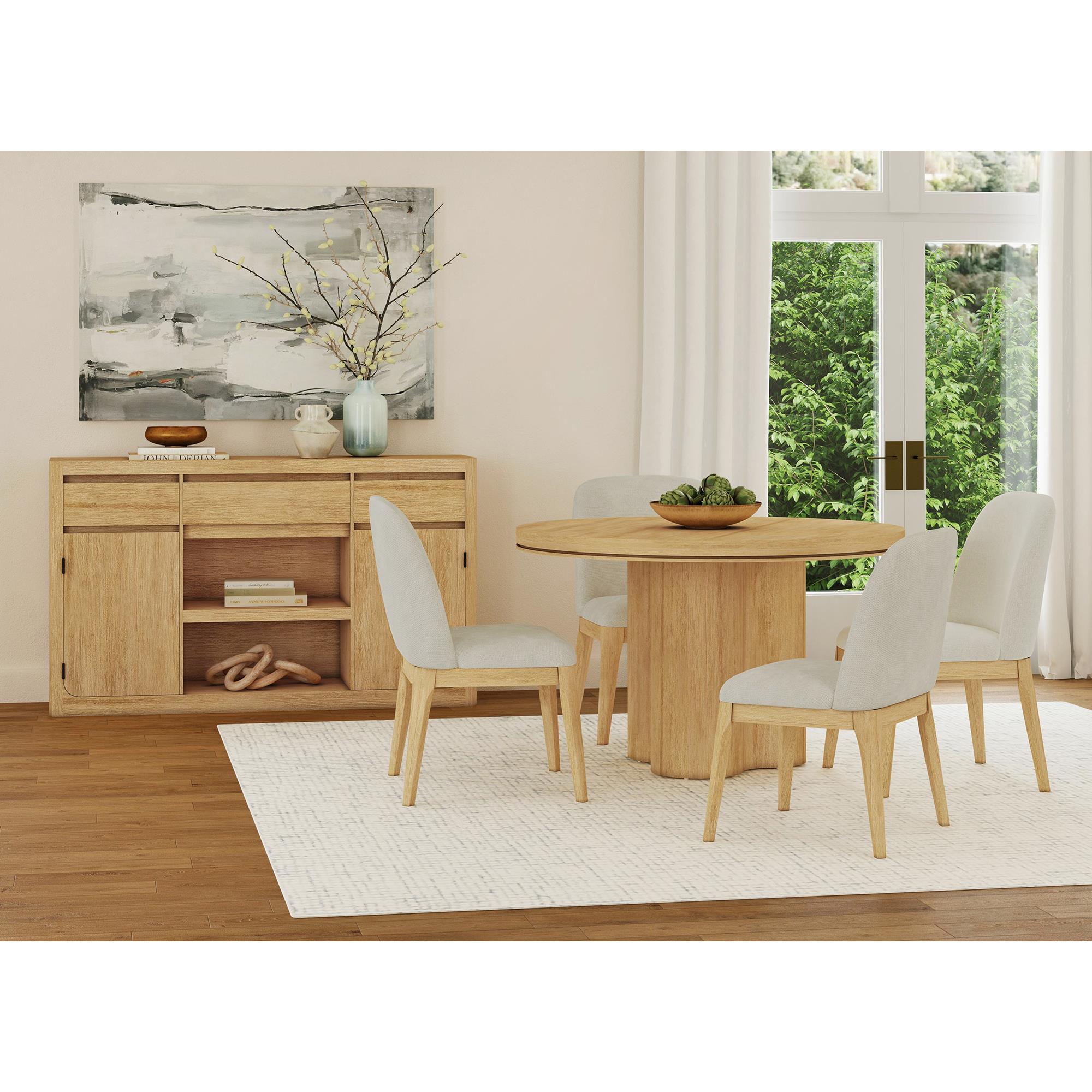 Elements International Rosalie D-16860-6-RDT Round Dining Table - Image 3