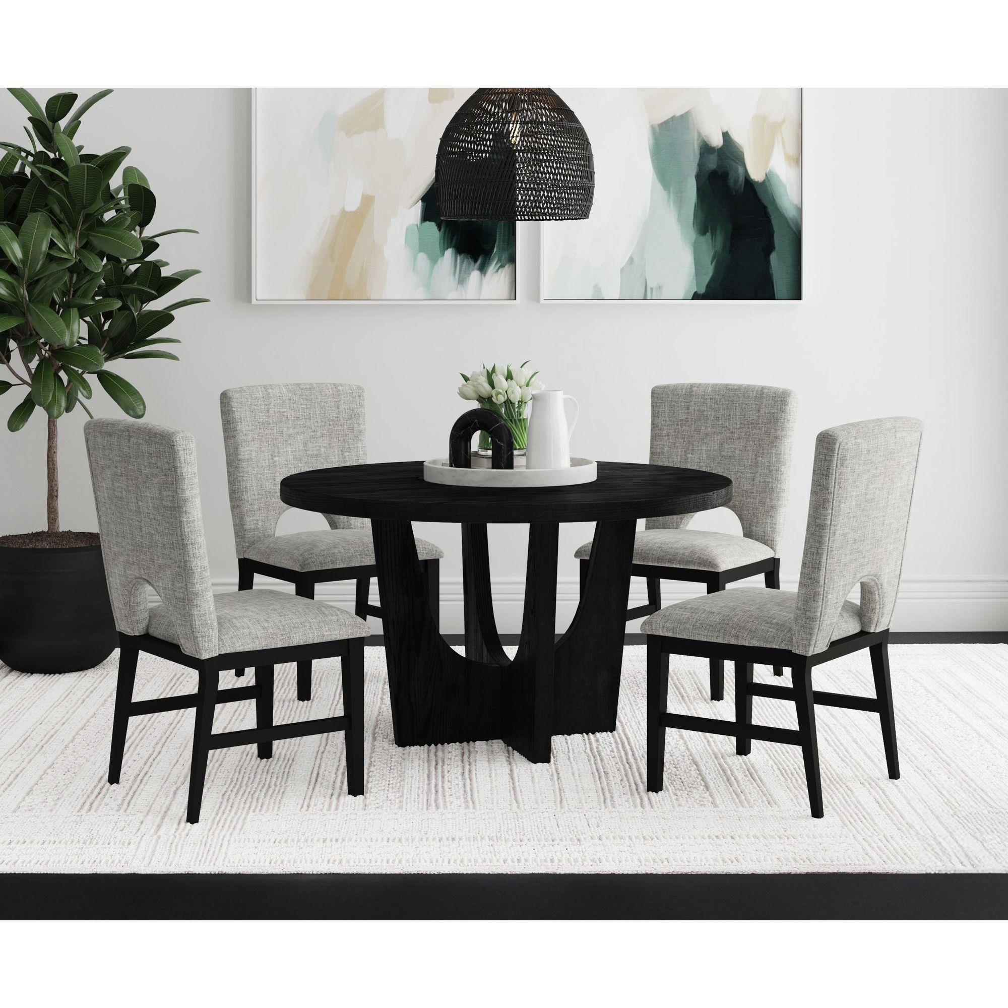 Elements International Oregon D-17380-8-DT1 Round Dining Table - Image 3