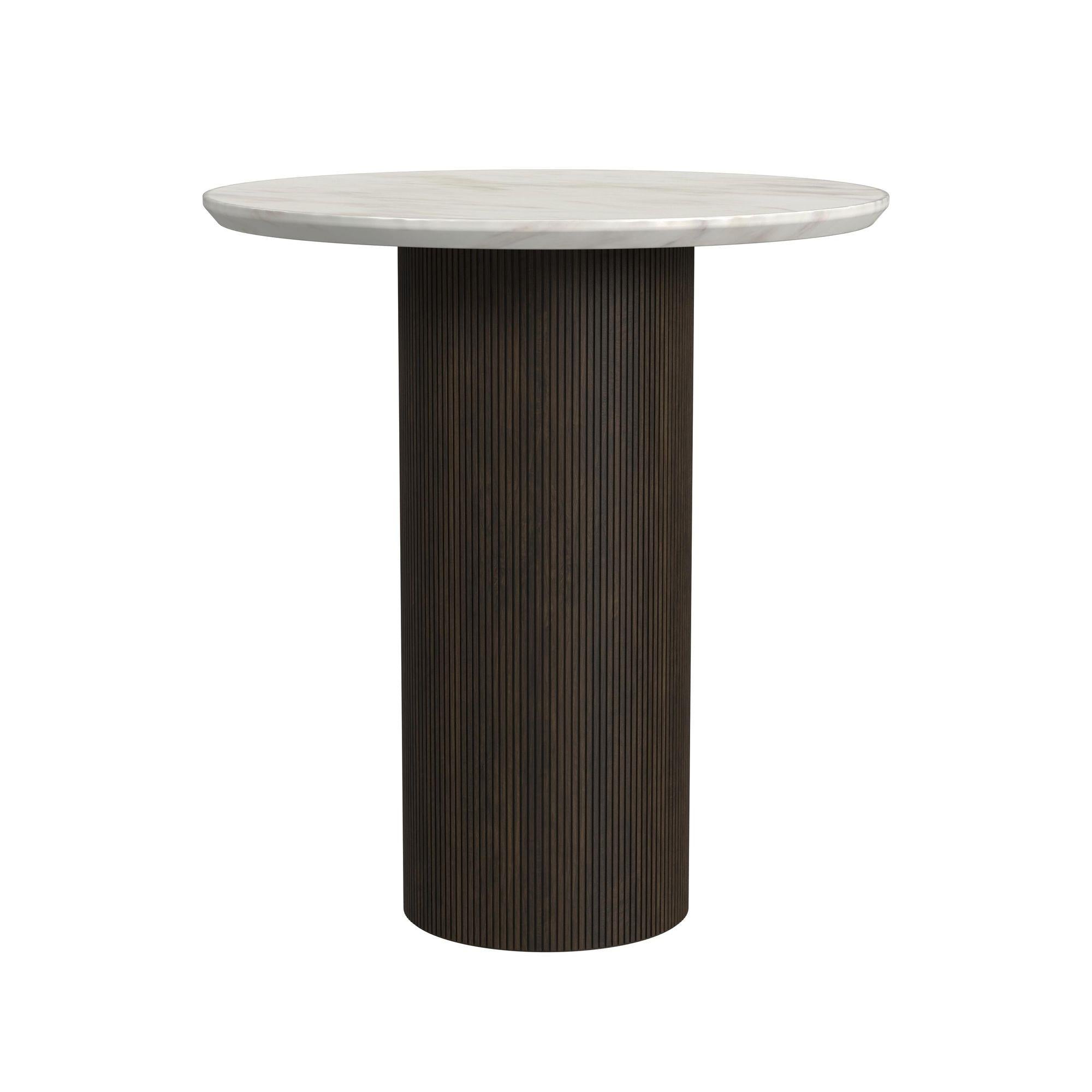 Elements International Sylvie T-16000-5-RET Round End Table