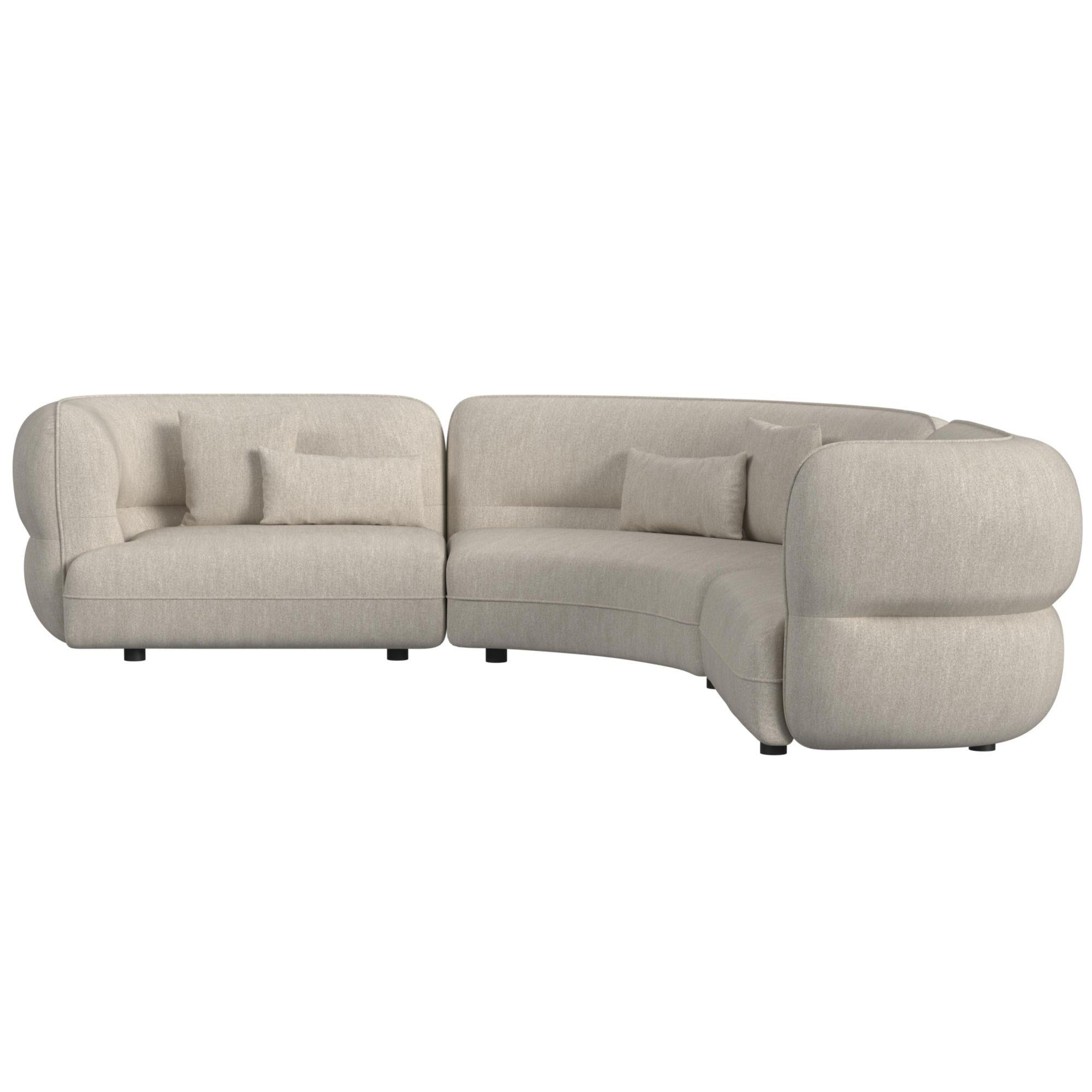 Elements International Four Seasons U-15310-11110-SS Sectional Set - Image 2