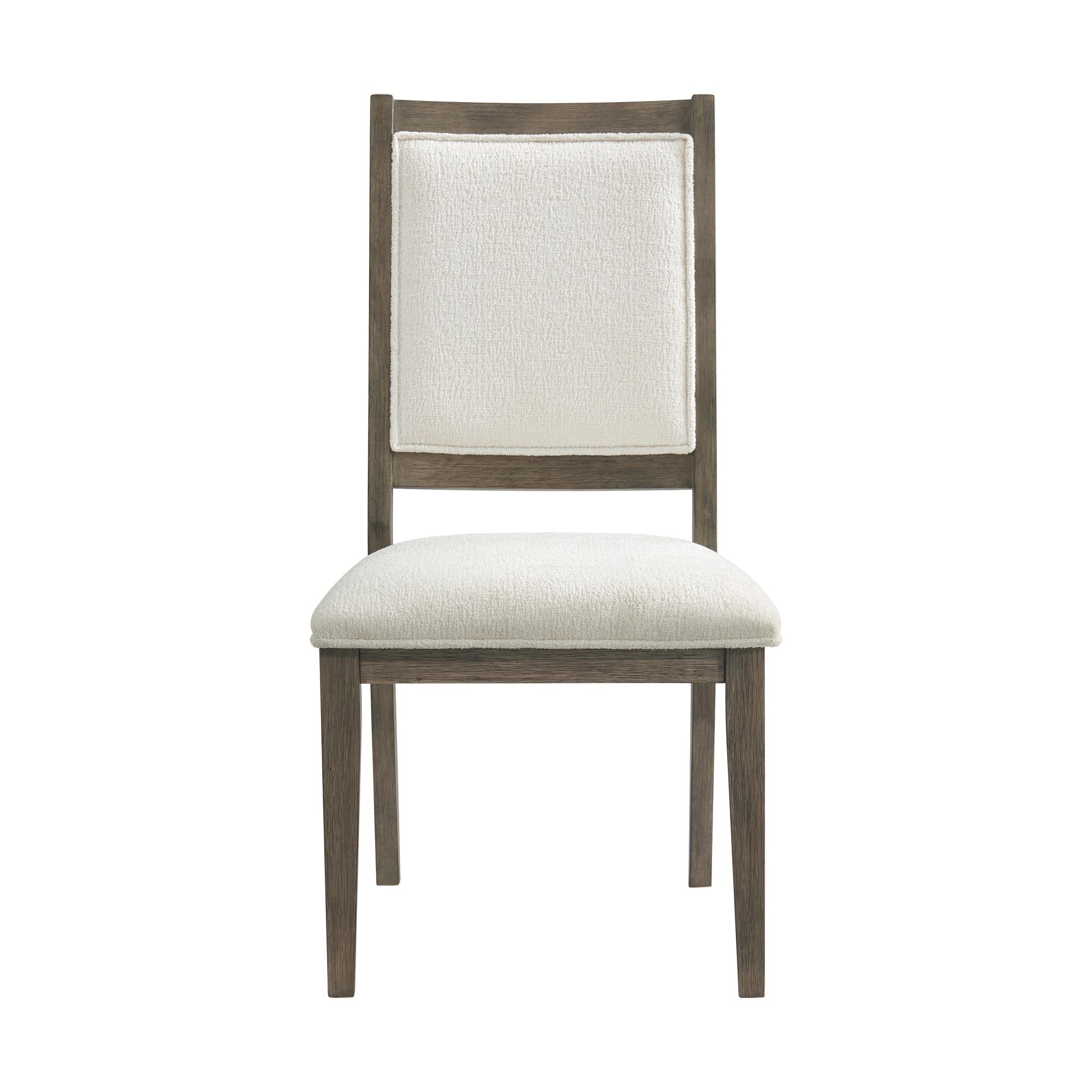 Elements International Versailles Contemporary D-3690-6-SC1 Square Back Dining Chair - Image 2