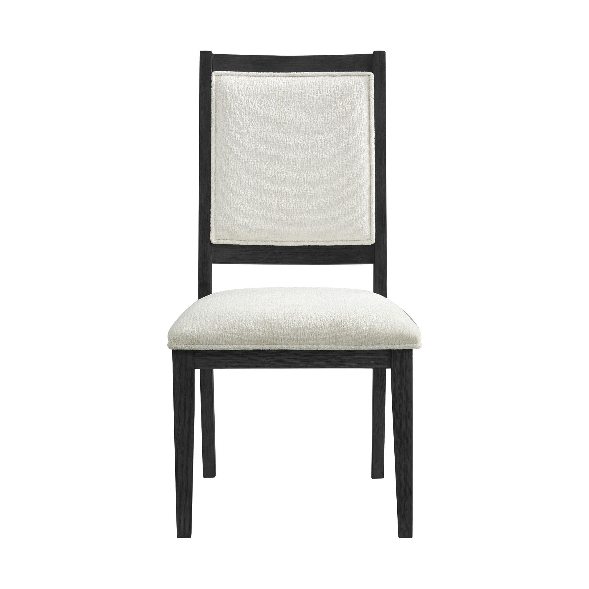 Elements International Versailles Contemporary D-3690-8-SC1 Square Back Dining Chair - Image 2