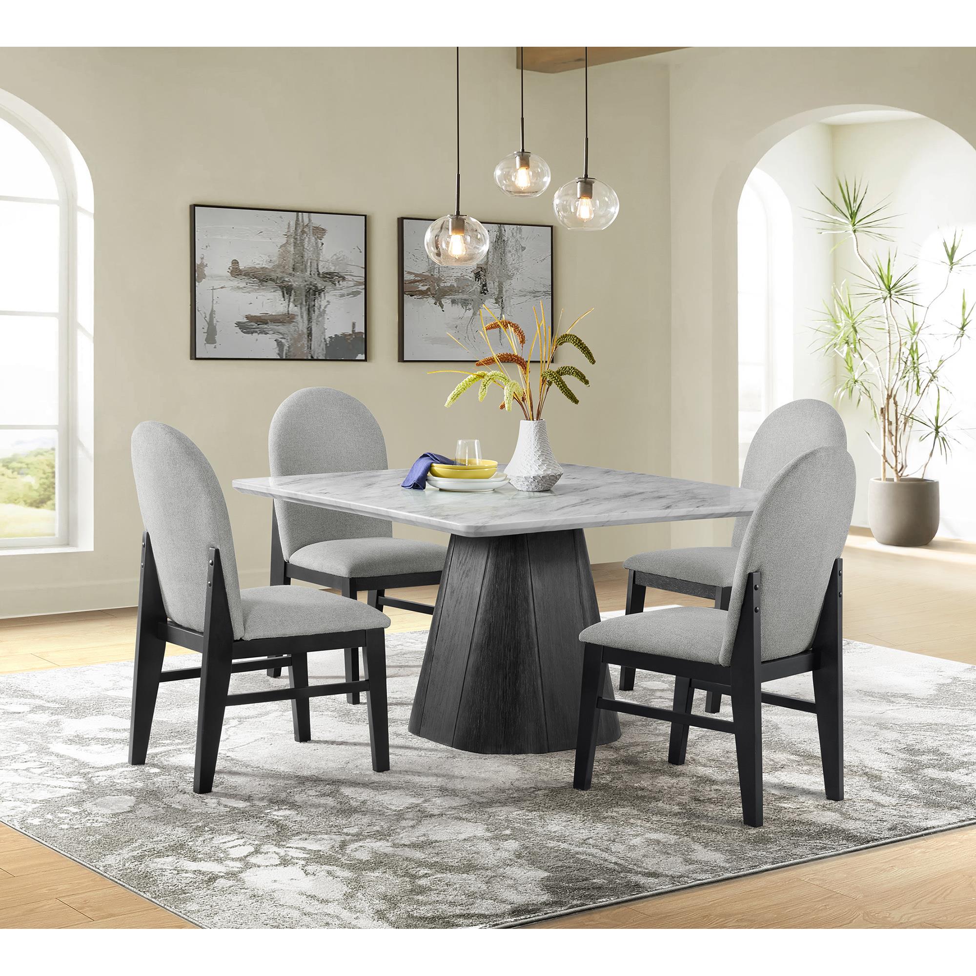 Elements International Edison D-9130-8-SDT Square Dining Table - Image 3