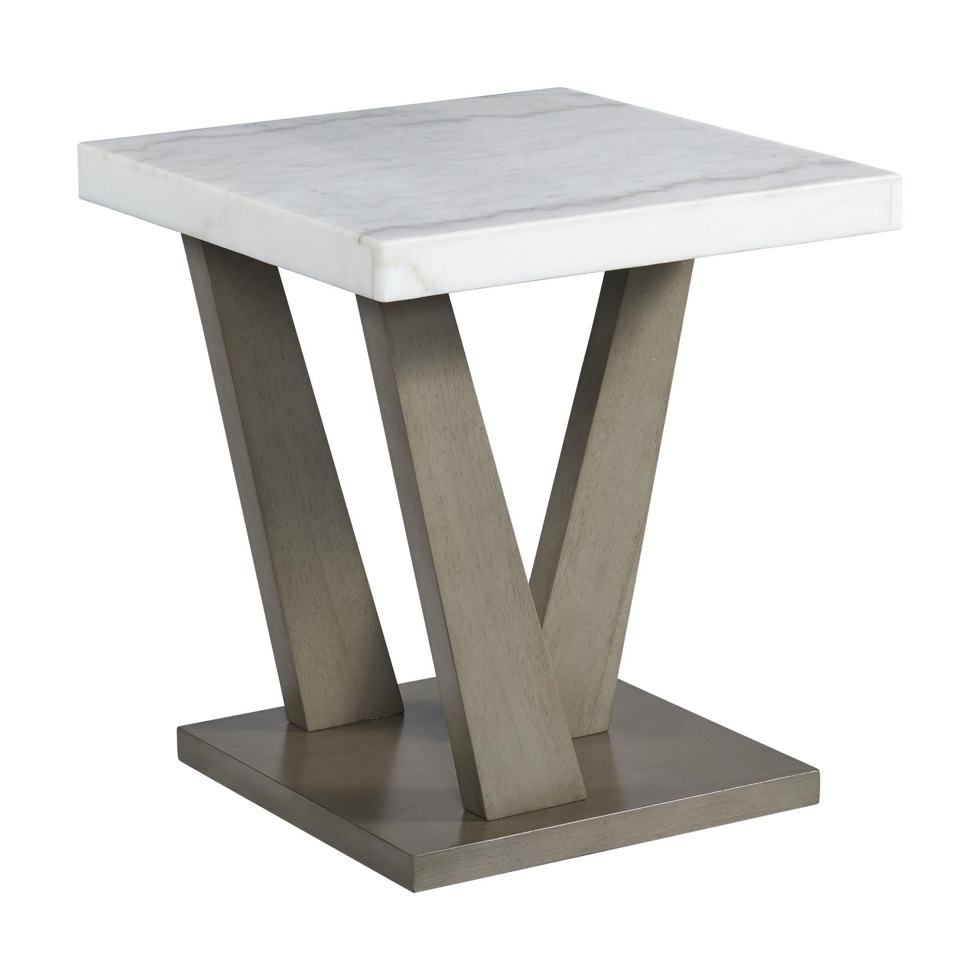 Elements International Greta T.6850.ET Square End Table