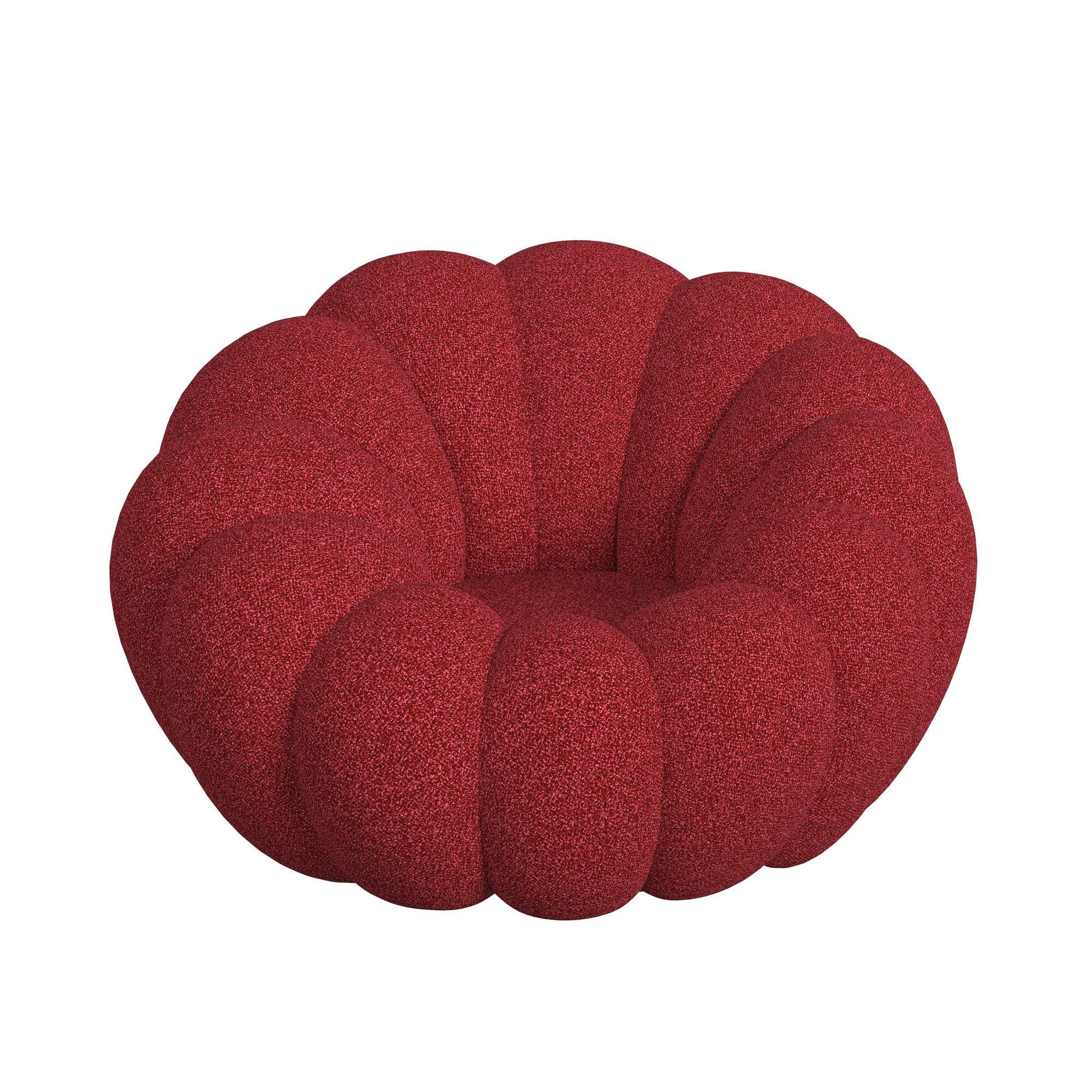 Elements International Bubble Y-13930-14-CHOT Swivel Chair And Ottoman - Image 2