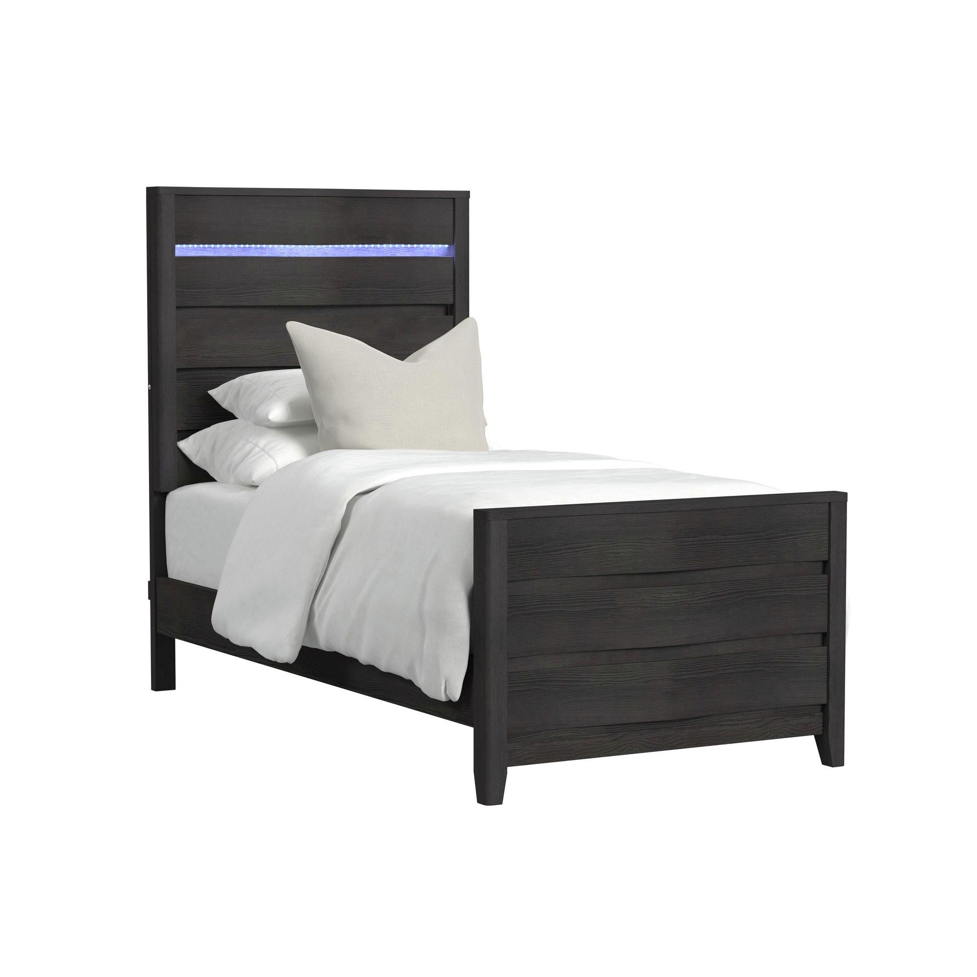 Elements International Tobias B-15990-8-TBL Twin Bed - Image 1