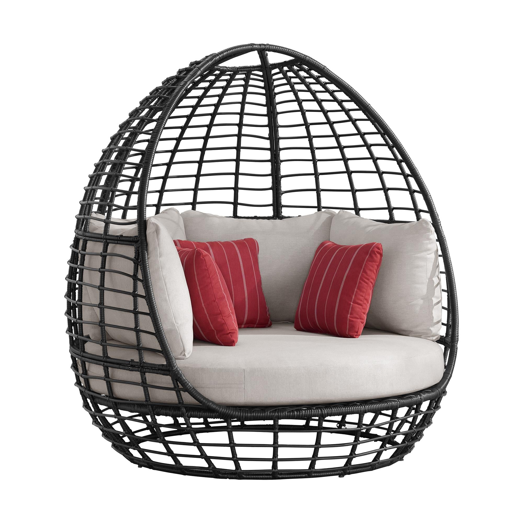 Elements International Playa O-16230-10311-121 Twin Egg Chair
