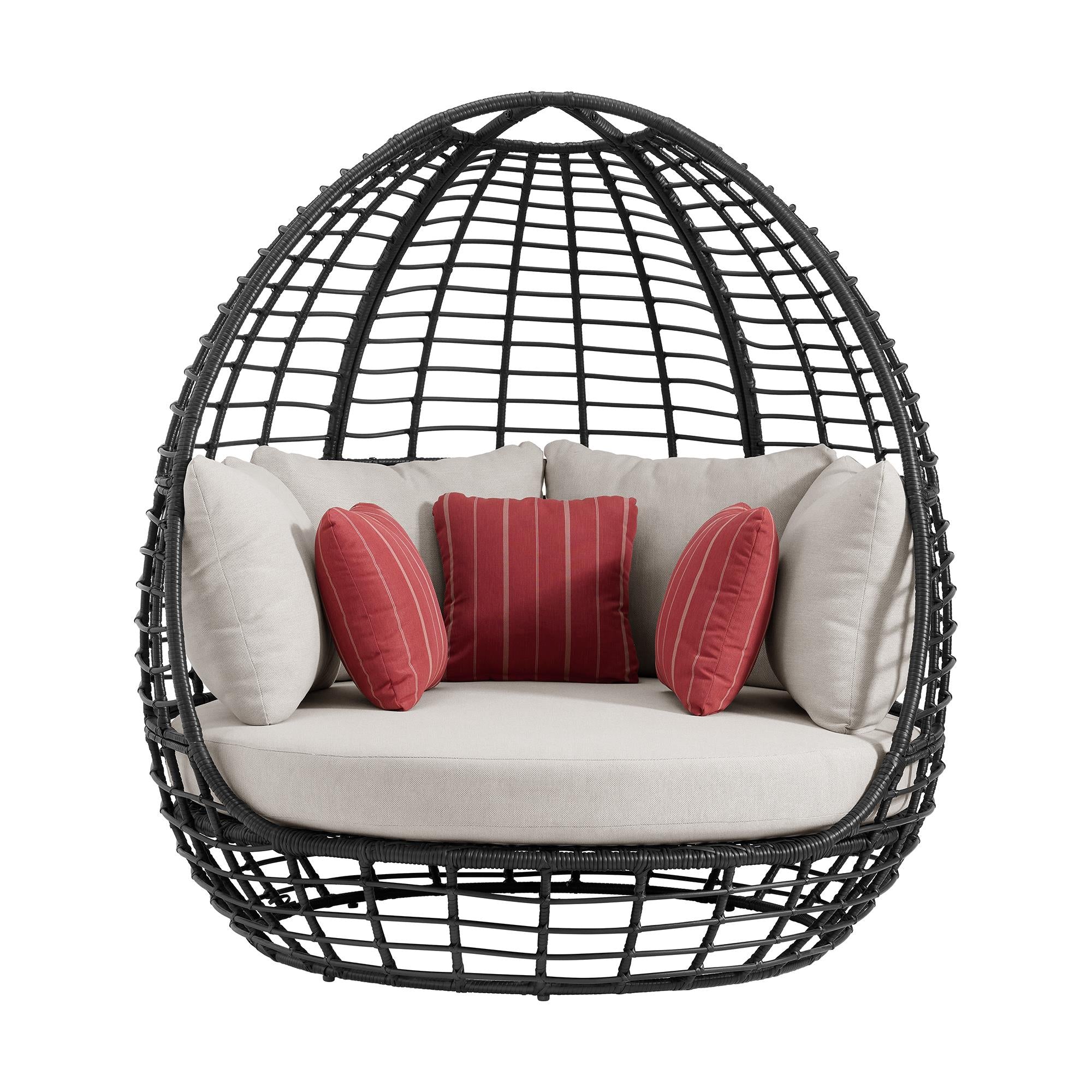 Elements International Playa O-16230-10311-121 Twin Egg Chair - Image 2