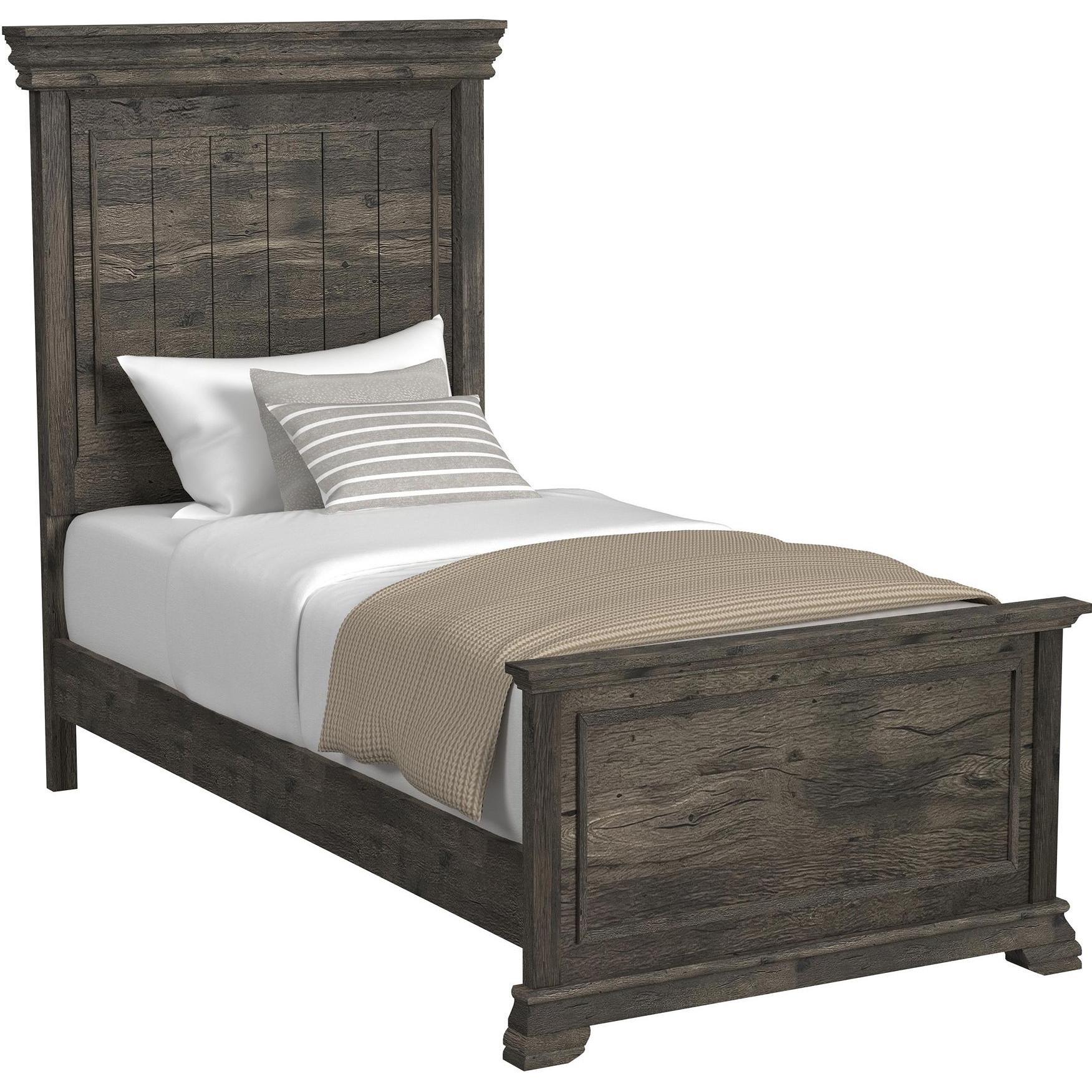 Elements International Park Ridge B-13130-8-TB Twin Panel Bed - Image 1