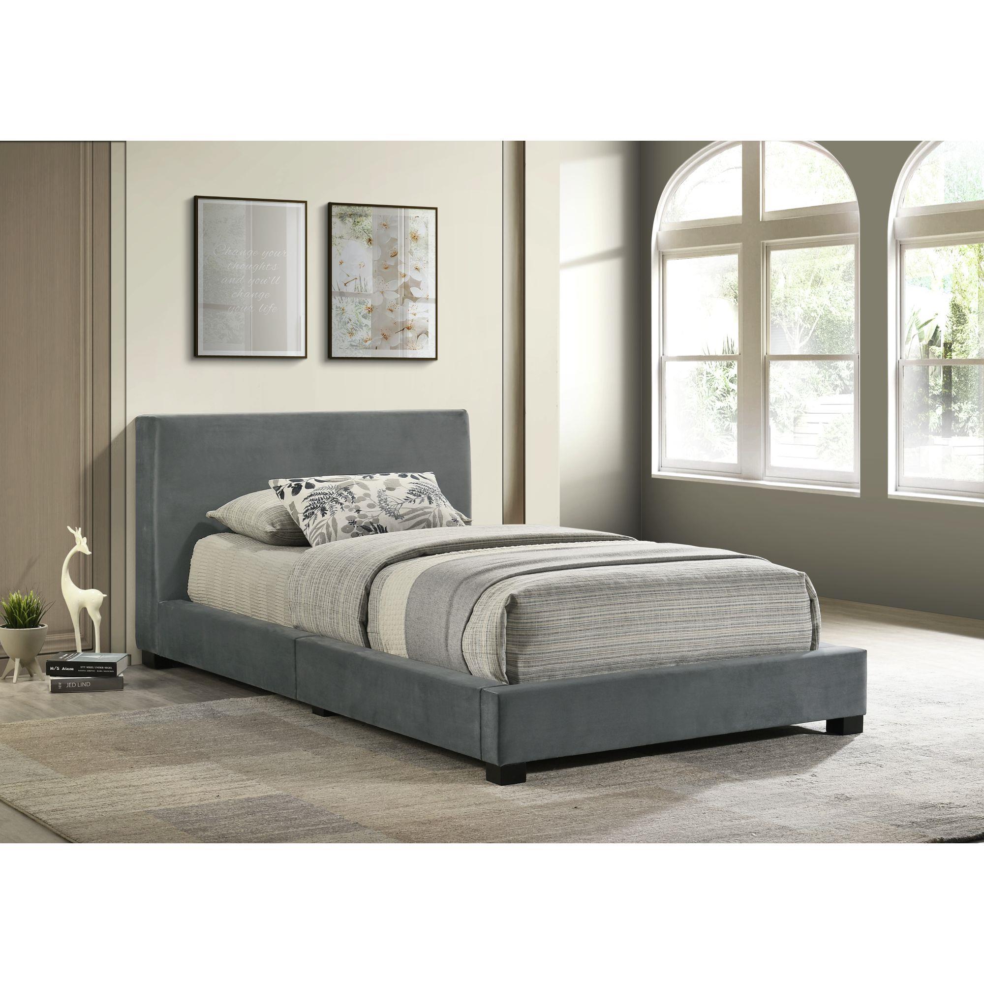 Elements International Brookhaven UB-14870-3-TB Twin Upholstered Bed - Image 3