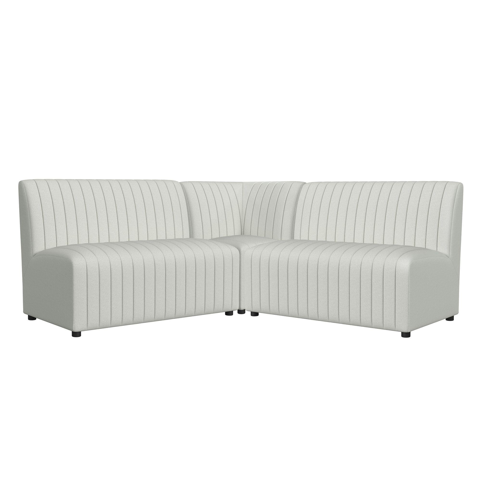 Elements International Jemma D-7570-6-BN Upholstered Bench - Image 3