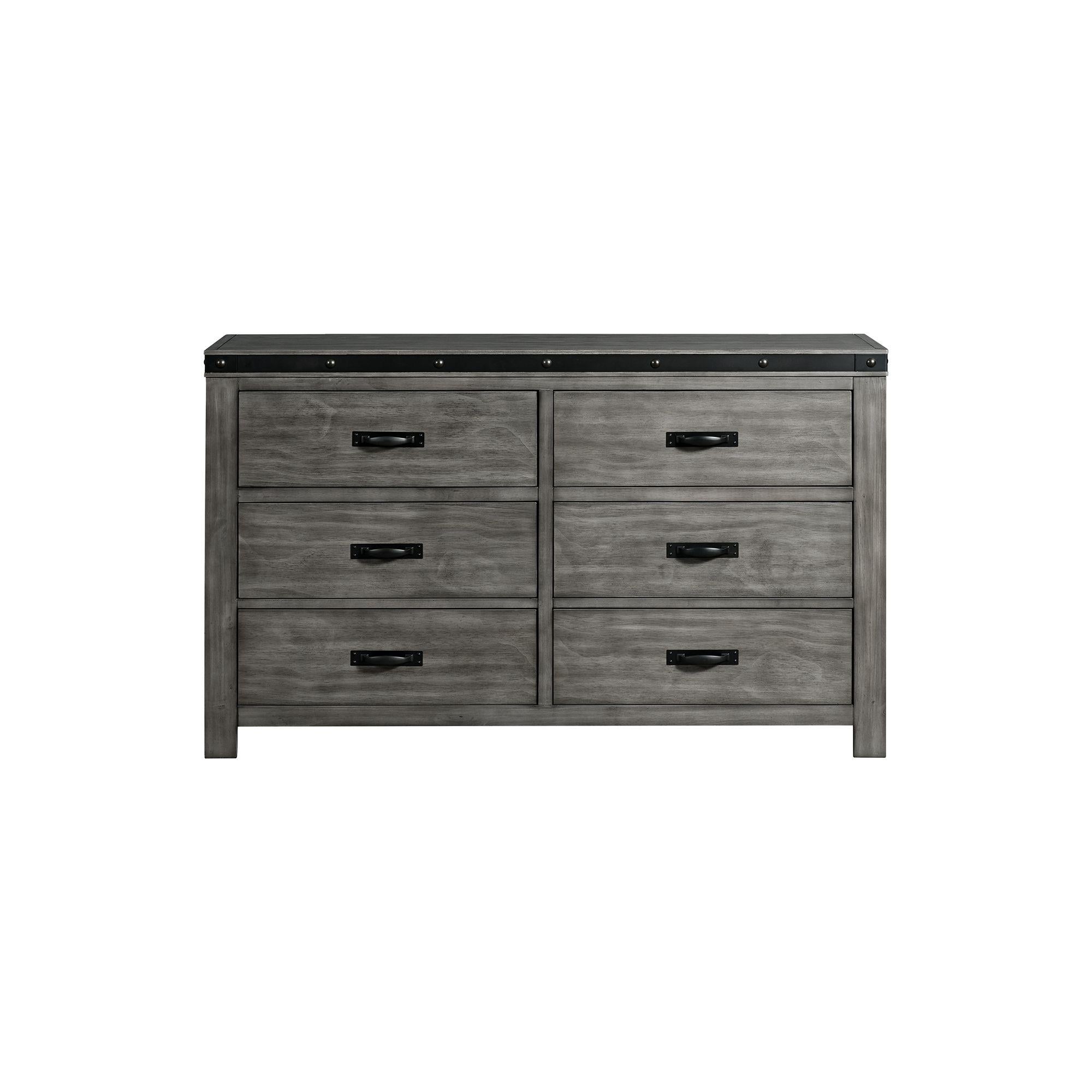 Elements International Wade WE650DR Youth Dresser 6 Drawer - Image 2