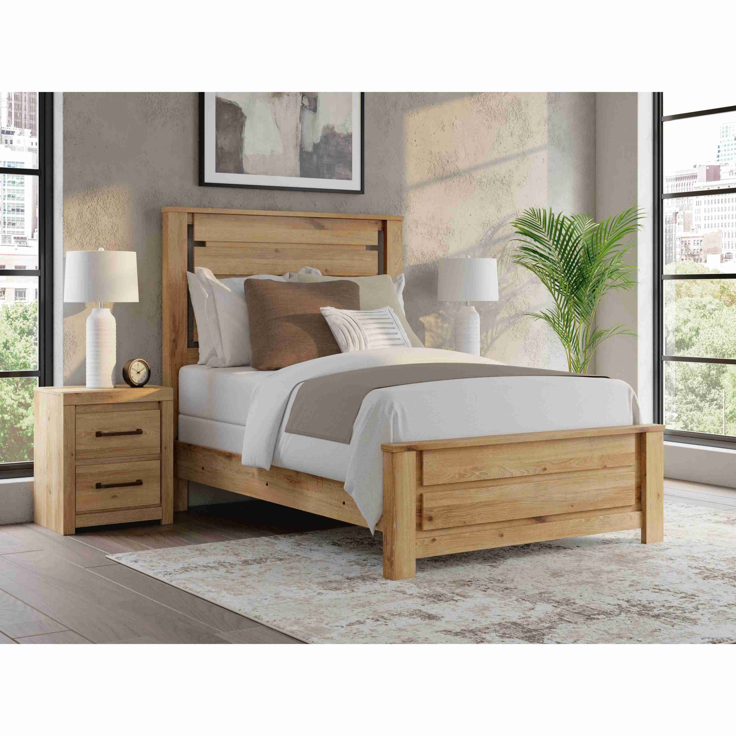 Benchcraft Brozmont B1045B8 Full Panel Bed - Image 2