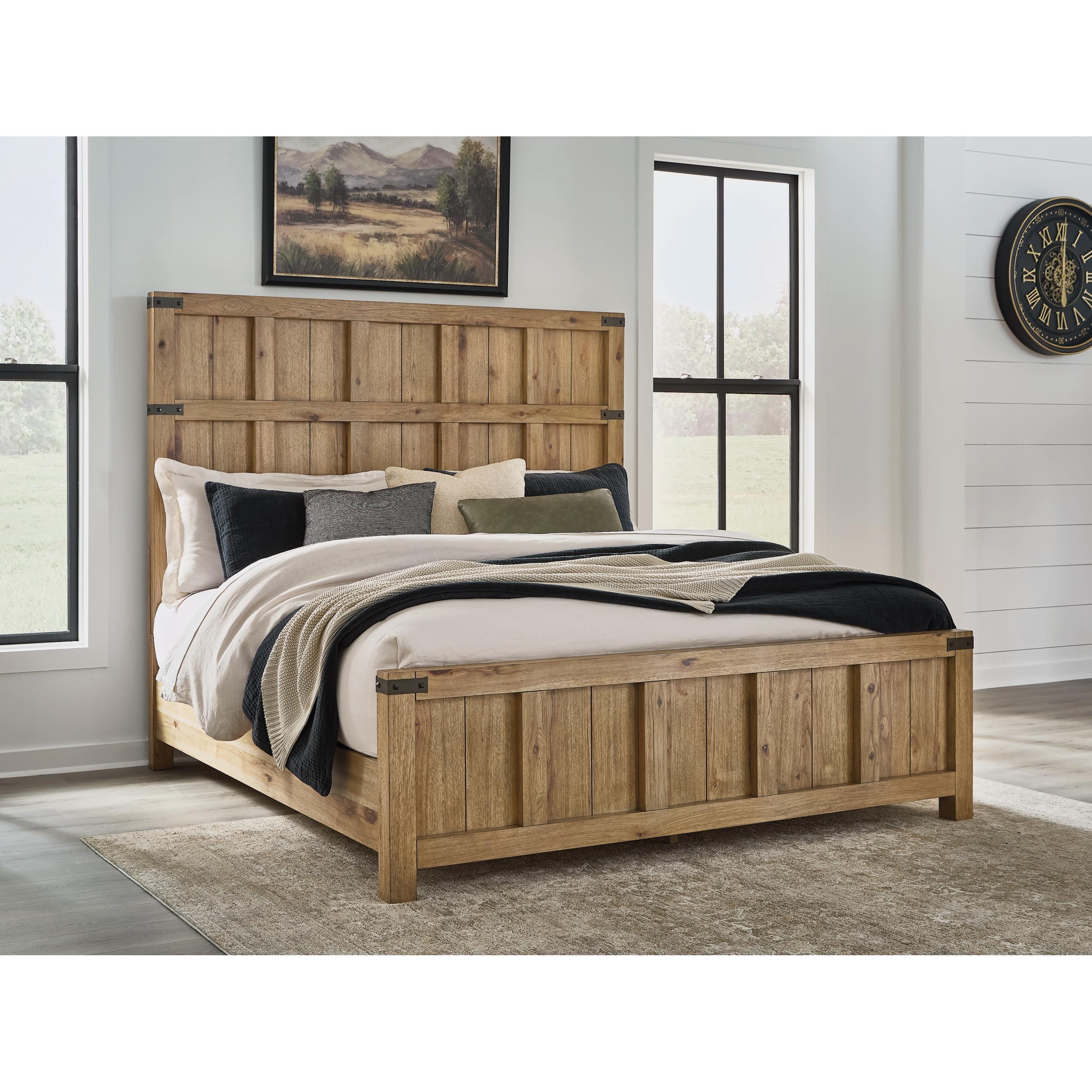 Benchcraft Ridgester B858B6 King Panel Bed - Image 2