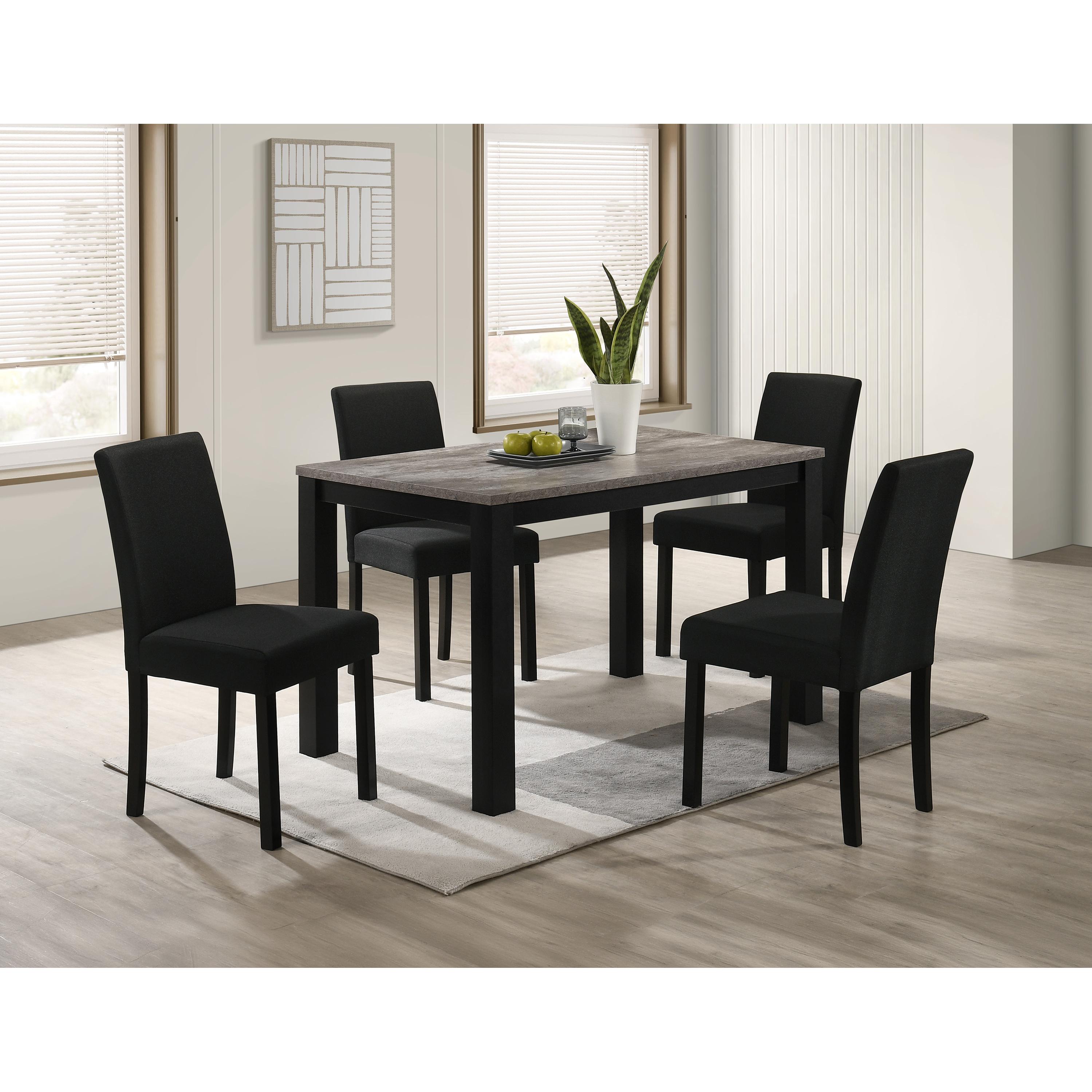 Crown Mark Resia Dining Table with Faux Marble Top 2120CC-T-3048 - Image 3