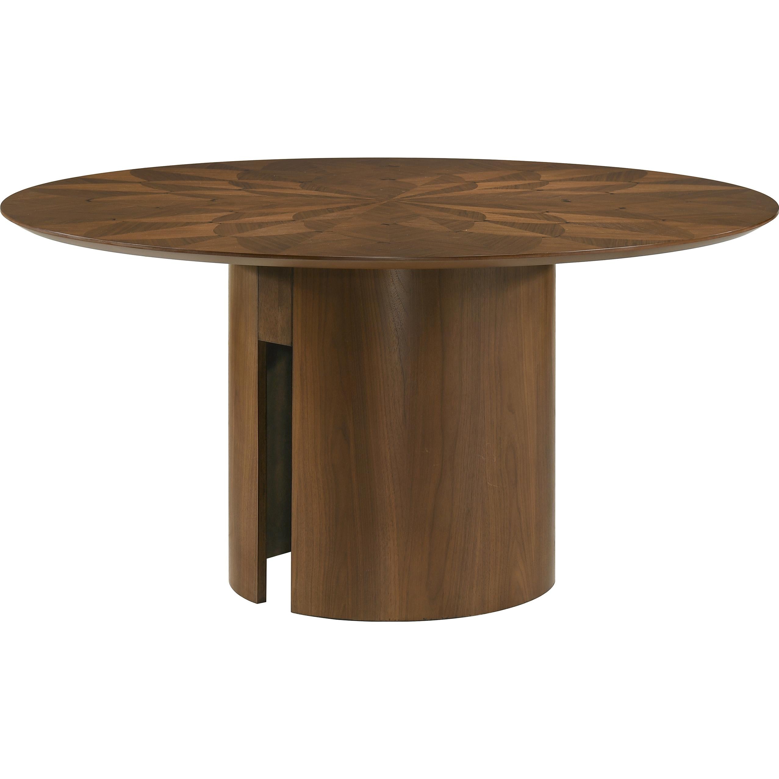 Crown Mark Round Shari Dining Table with Pedestal Base 2159T-59-TOP/2159T-59-LEG - Image 1