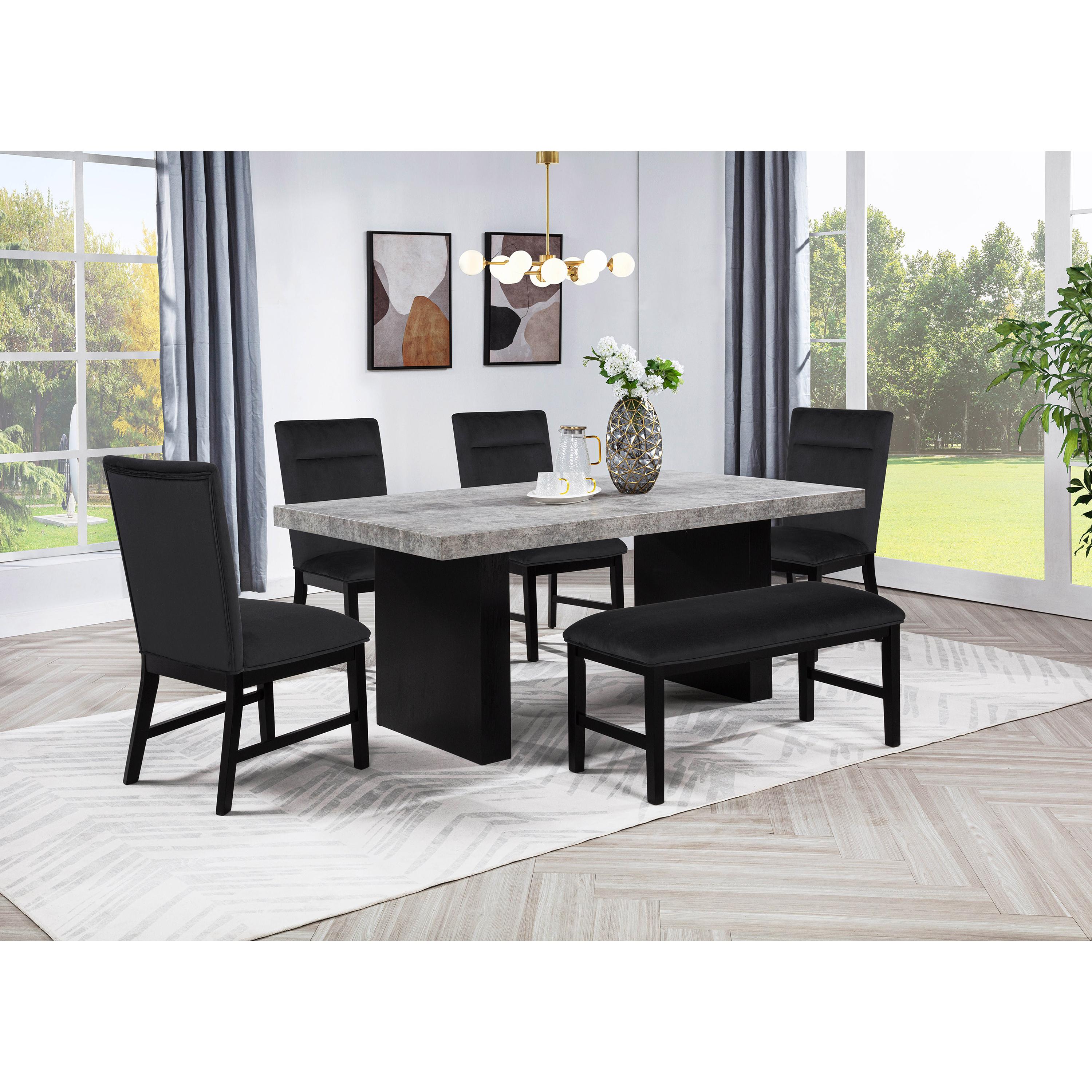 Crown Mark Sebastian Dining Chair 2225S-BK - Image 3