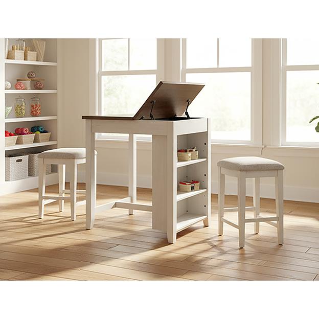 Crown Mark Alric 3 pc Counter Height Dinette 2632SET-CB