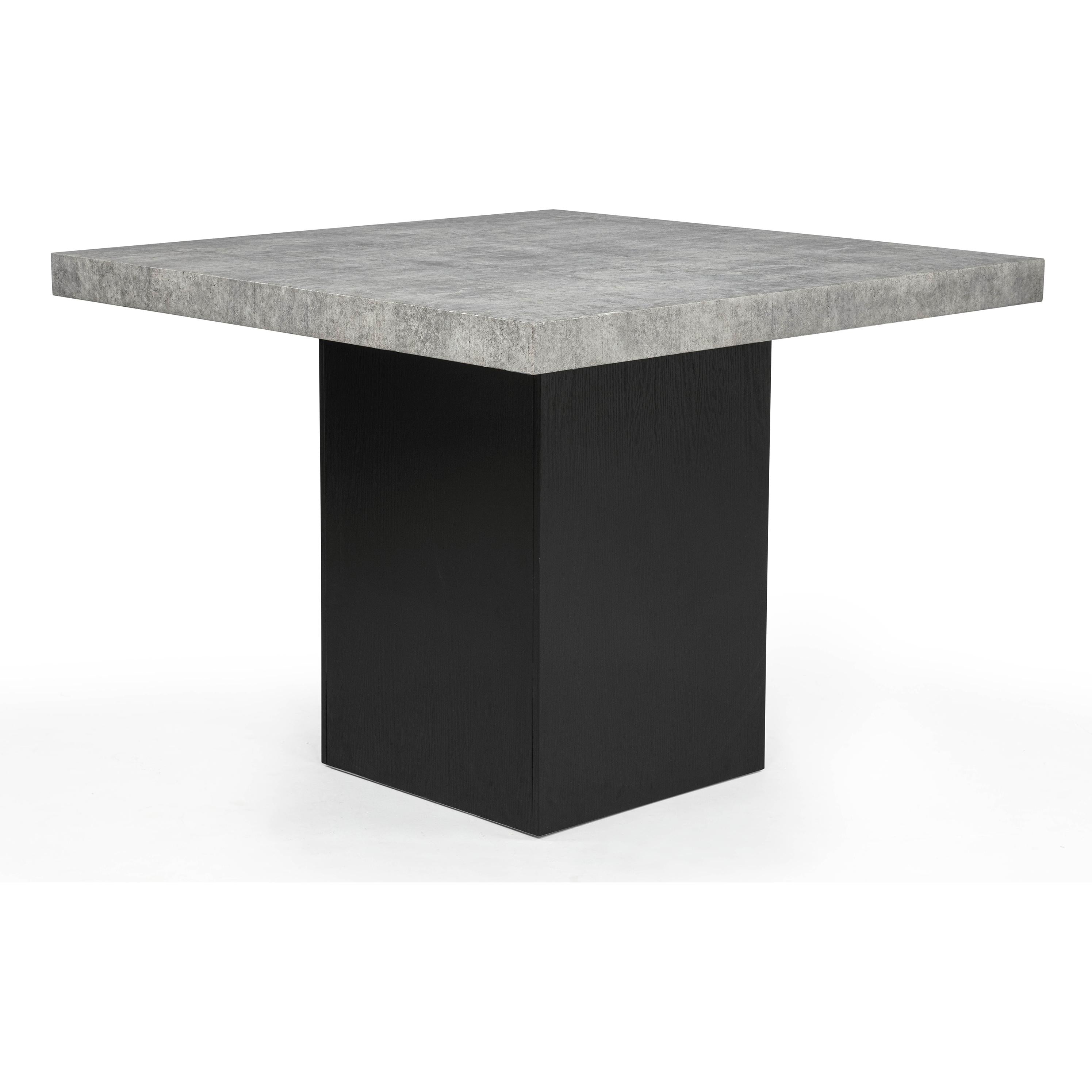 Crown Mark Square Sebastian Counter Height Dining Table with Pedestal Base 2725T-4848 - Image 1