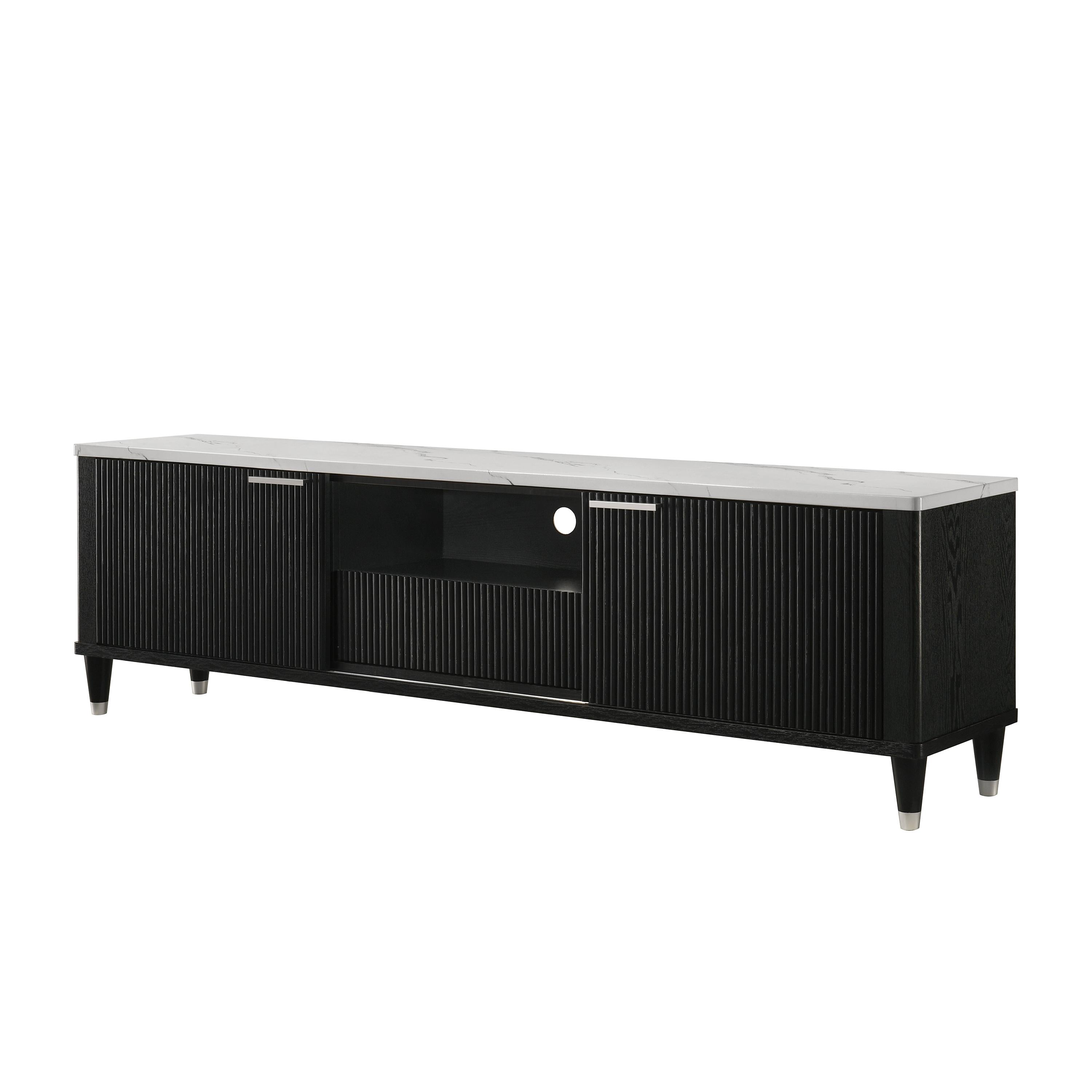 Crown Mark Britany TV Stand with Cable Management 4813BK-9